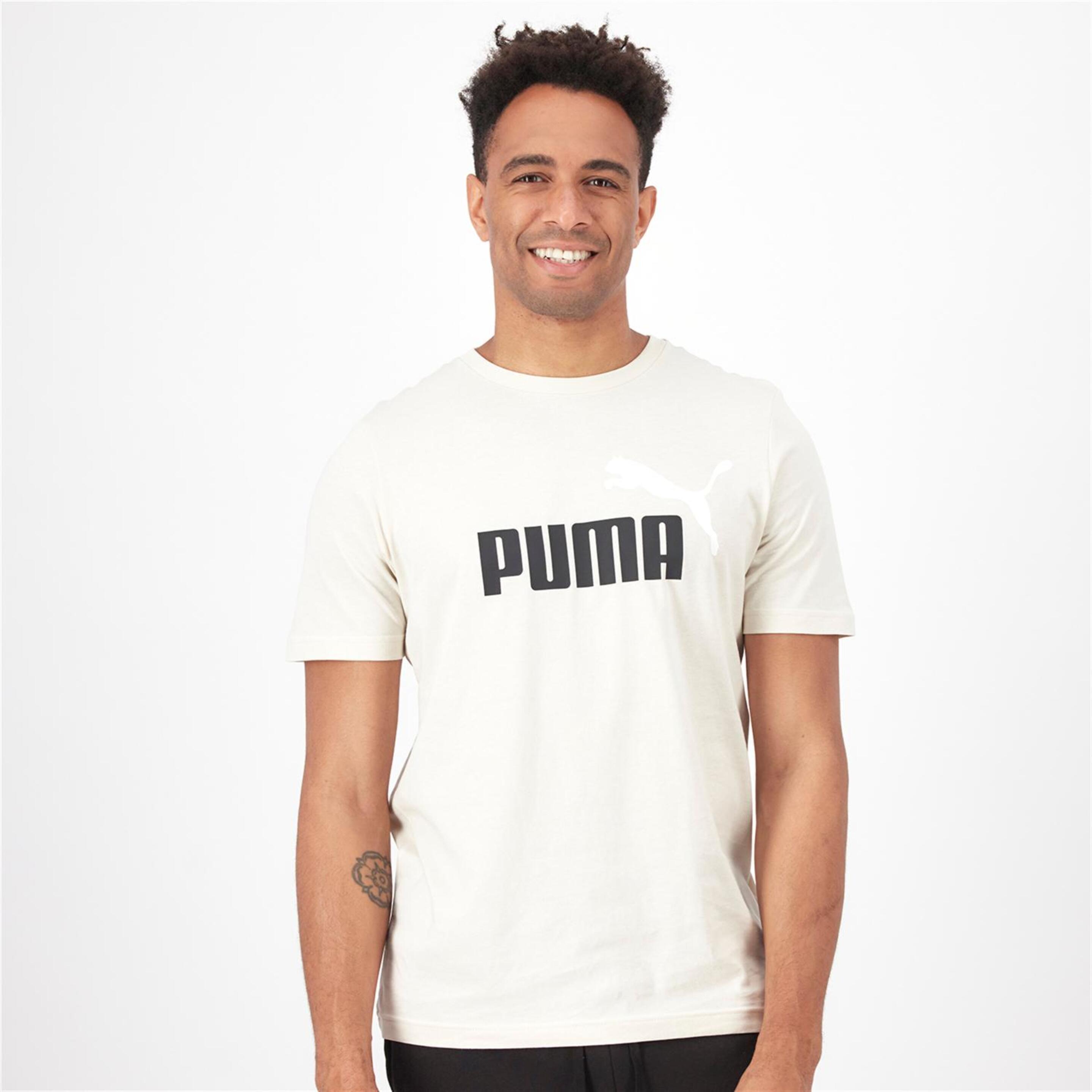 Puma Essential Logo - blanco - Camiseta Hombre