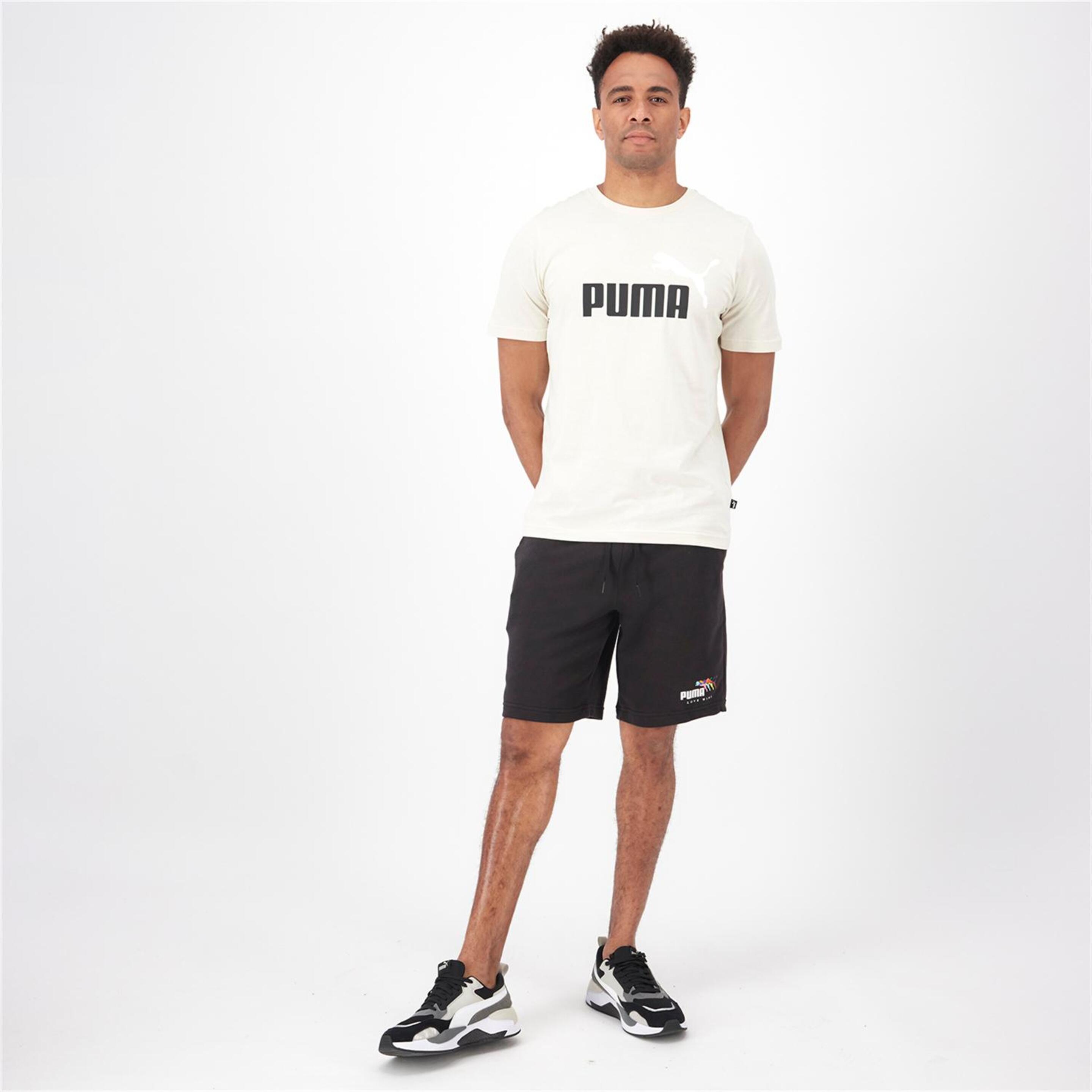 Puma Essential Logo - Blanco - Camiseta Hombre