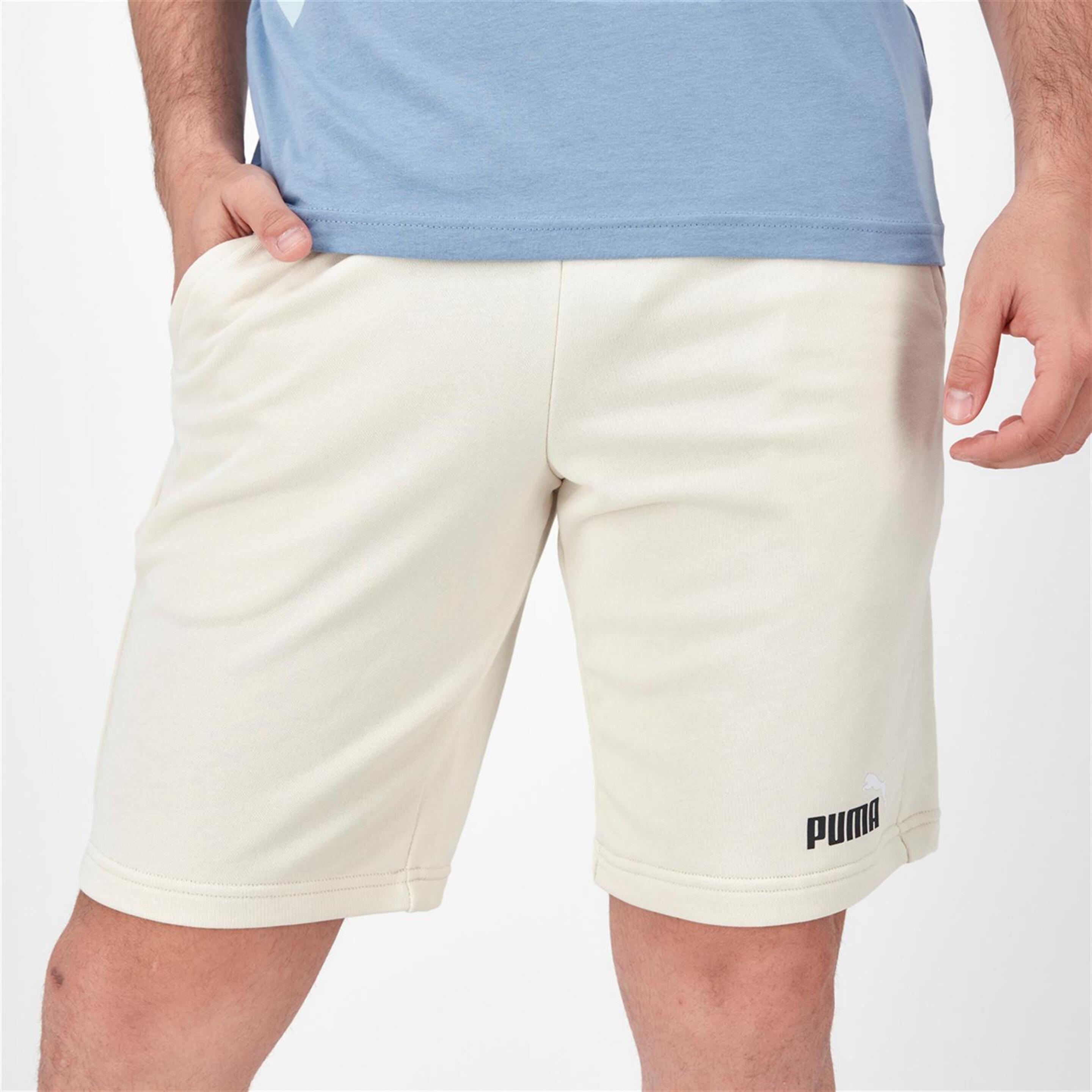 Puma Essential Logo - Blanco - Pantalón Corto Hombre