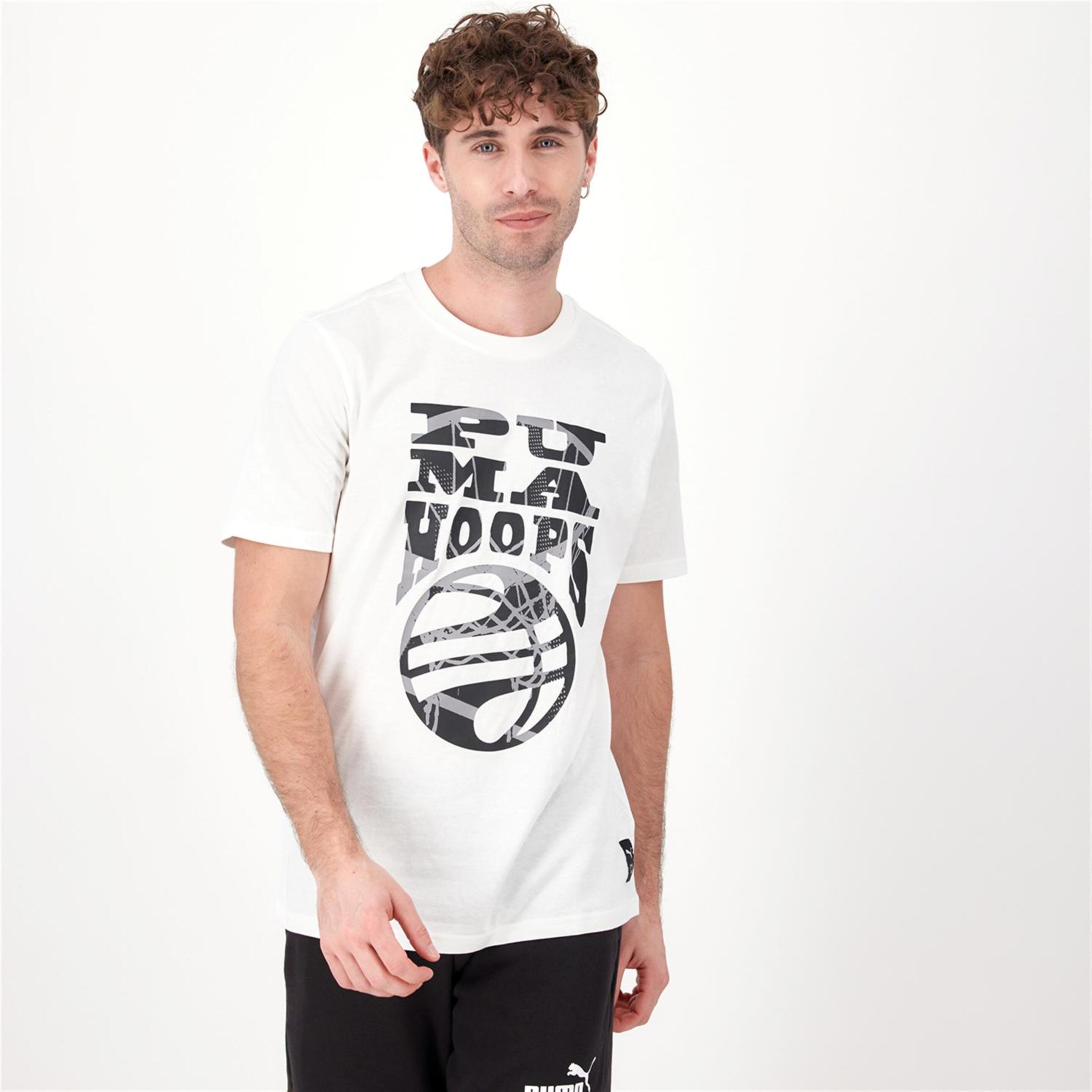 Puma Hoops - blanco - T-shirt Homem