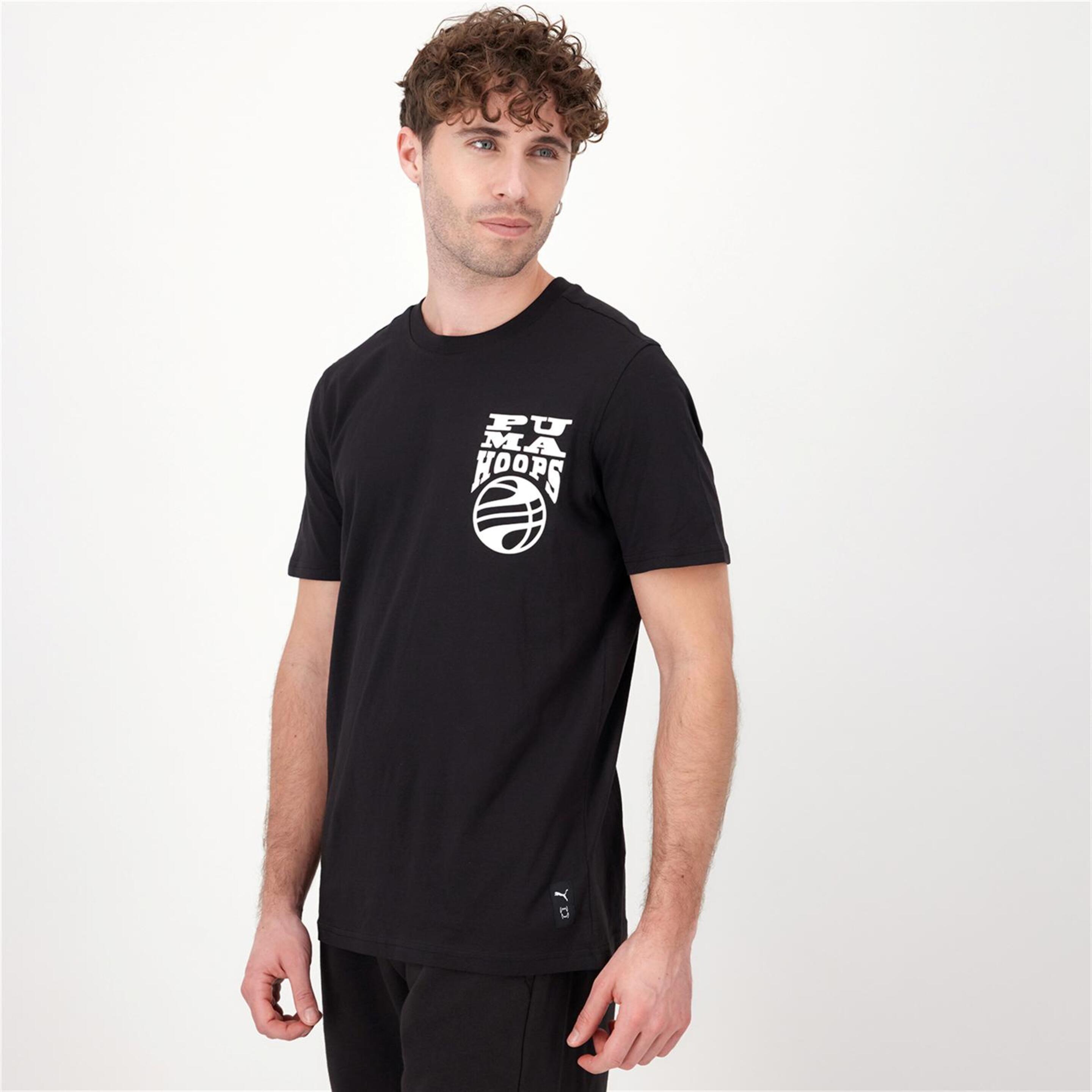 Puma Hoops - negro - T-shirt Homem