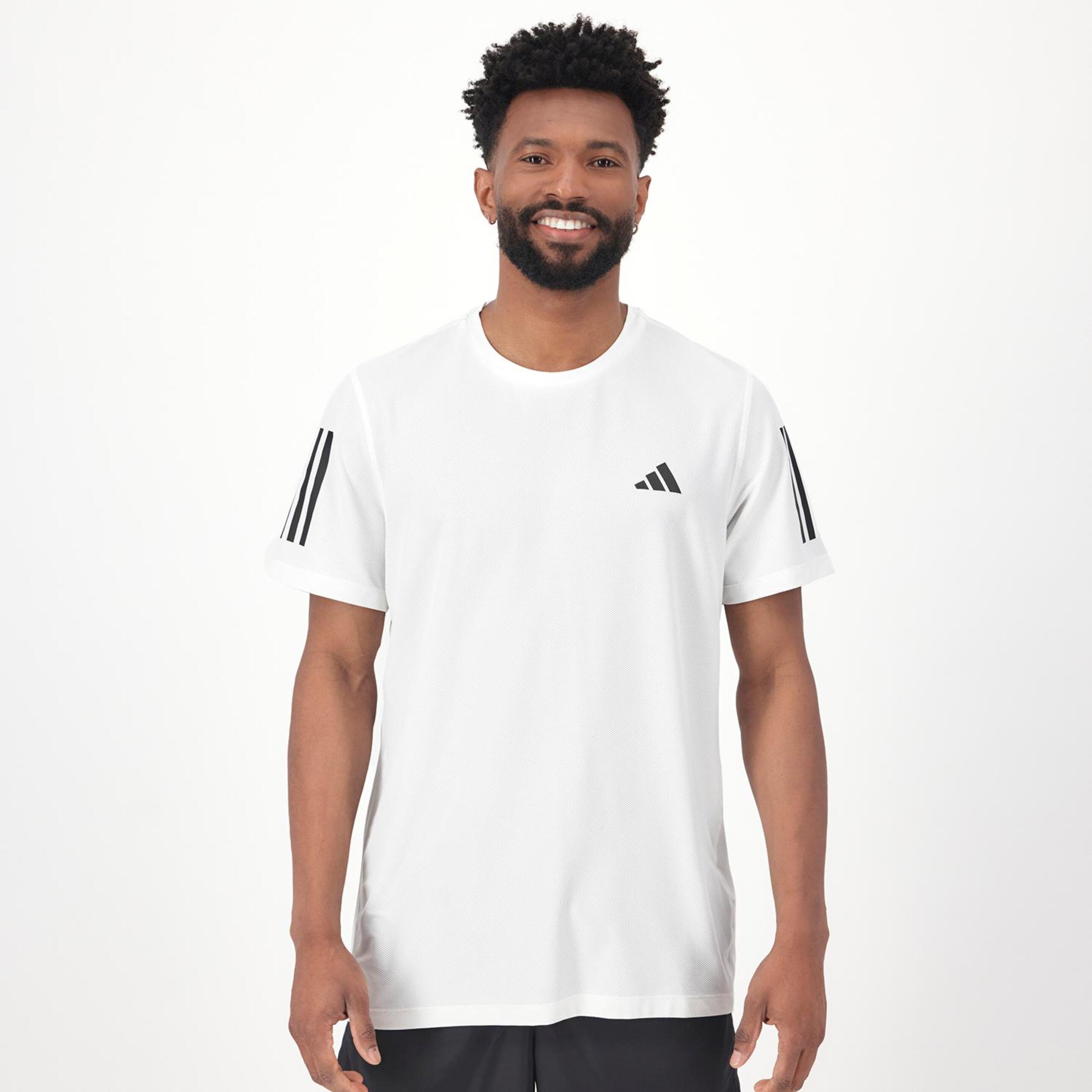 T-shirt adidas - blanco - T-shirt Running Homem