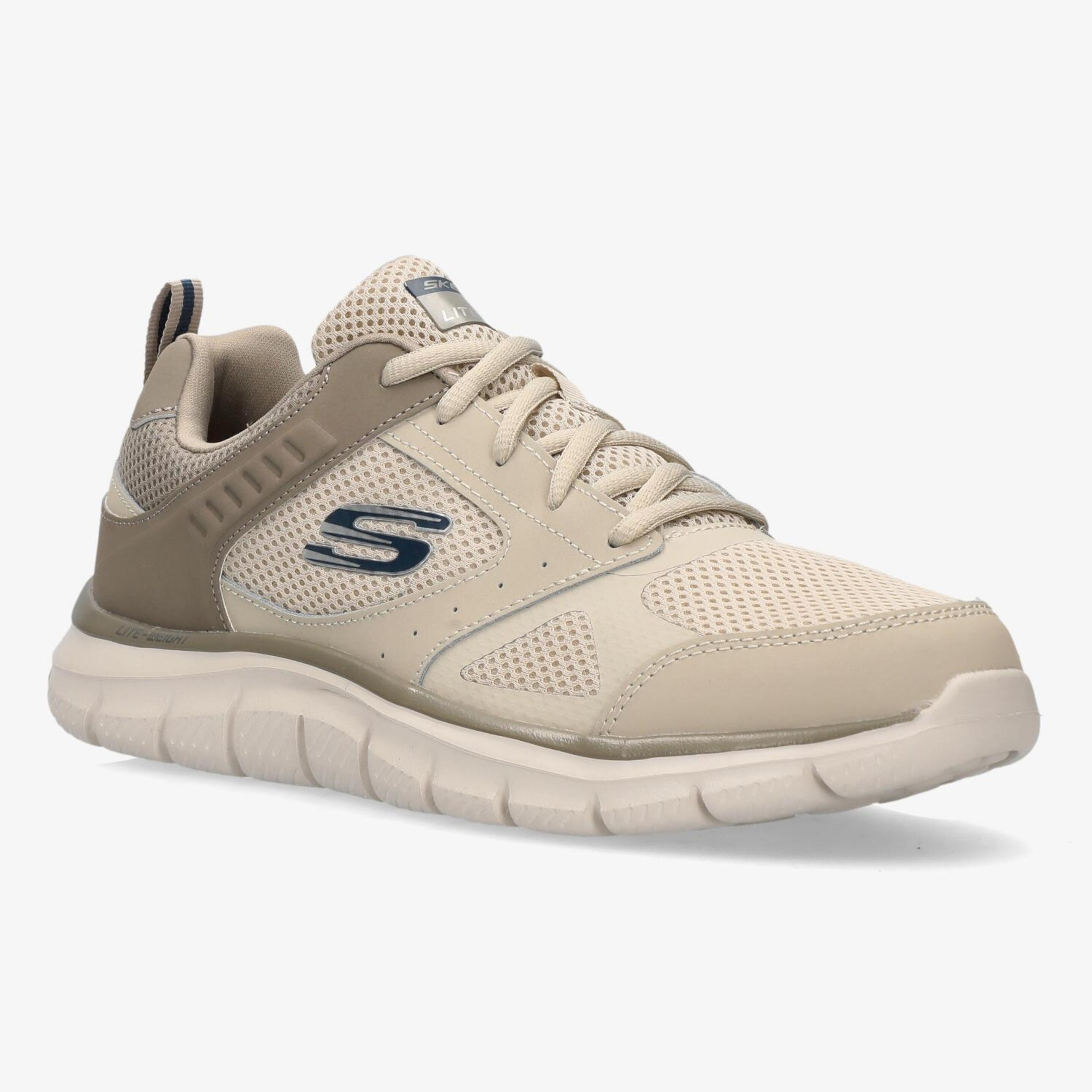 Skechers Track Syntac - Taupe - Zapatillas Running Hombre