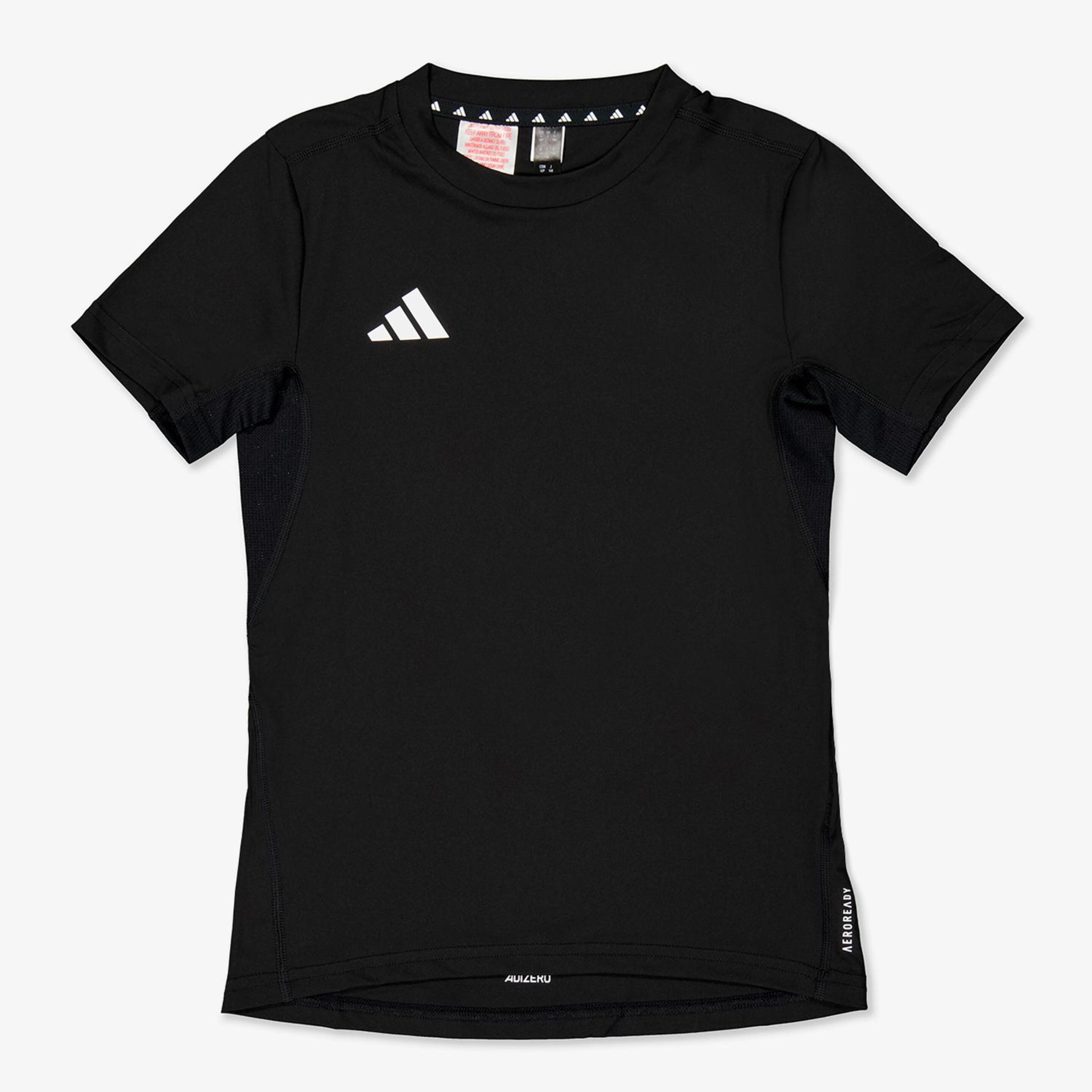 Camiseta adidas - Negro - Camiseta Running Niño  | Sprinter