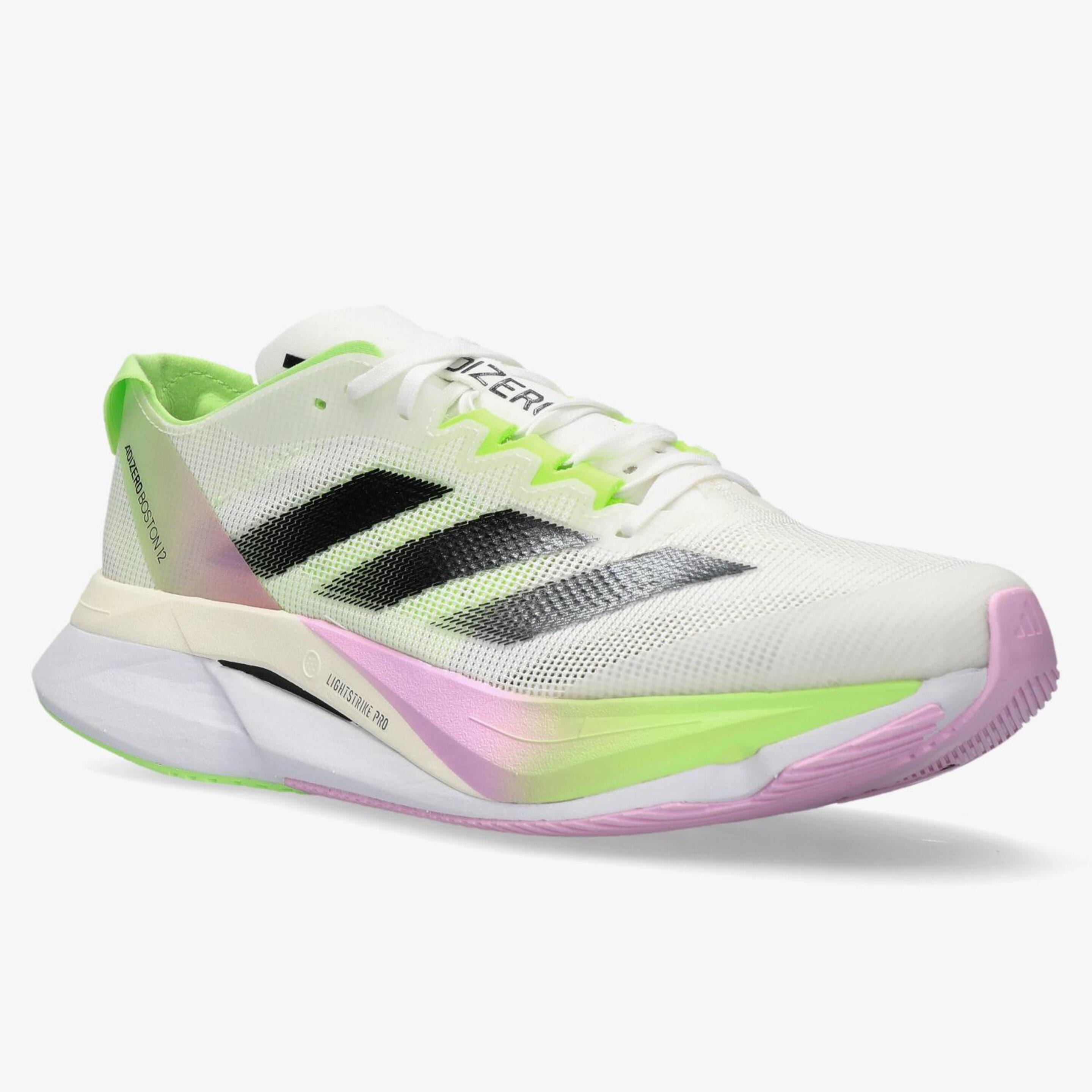 adidas Adizero Boston 12 - Blanco - Zapatillas Running Mujer  | Sprinter