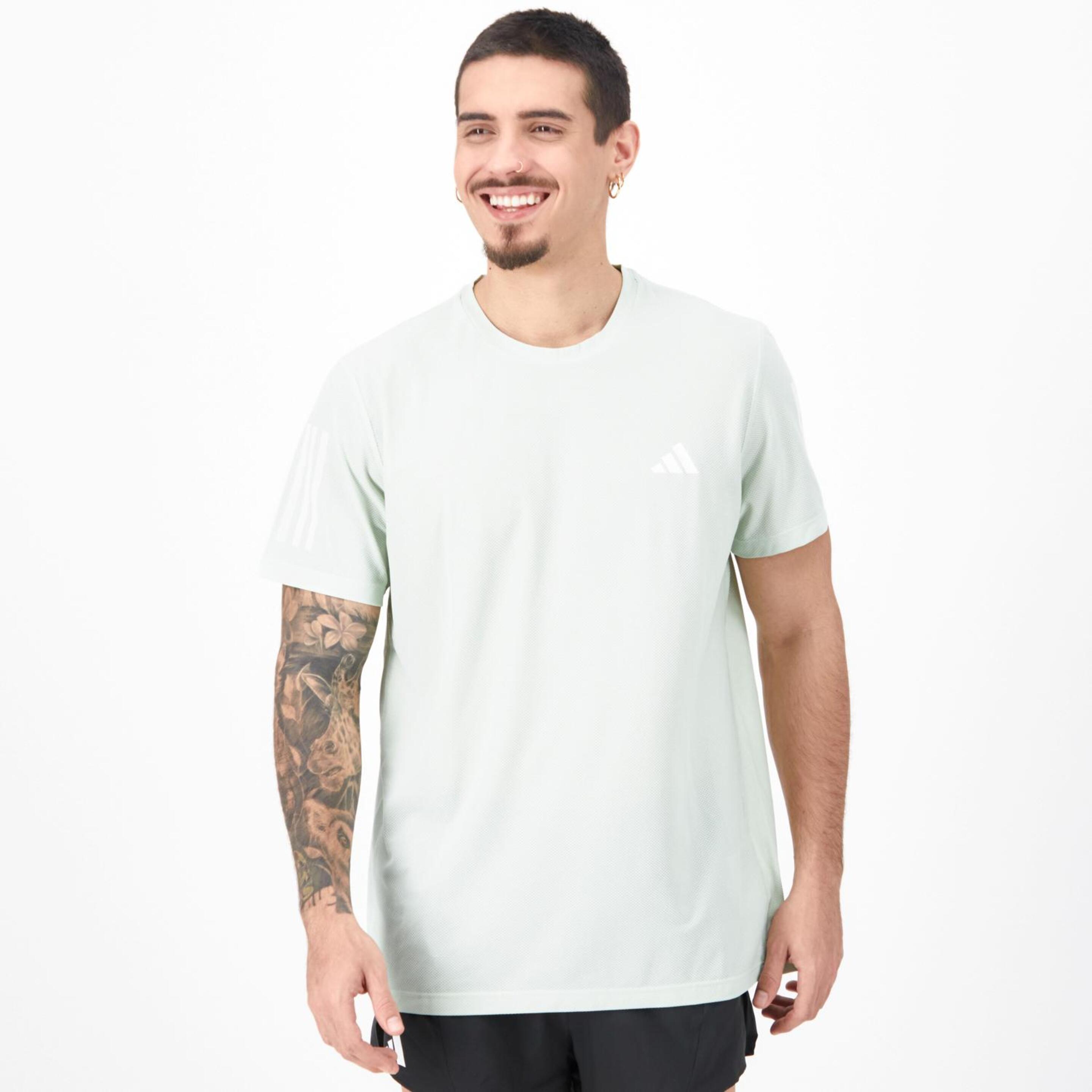 T-shirt adidas - verde - T-shirt Running Homem