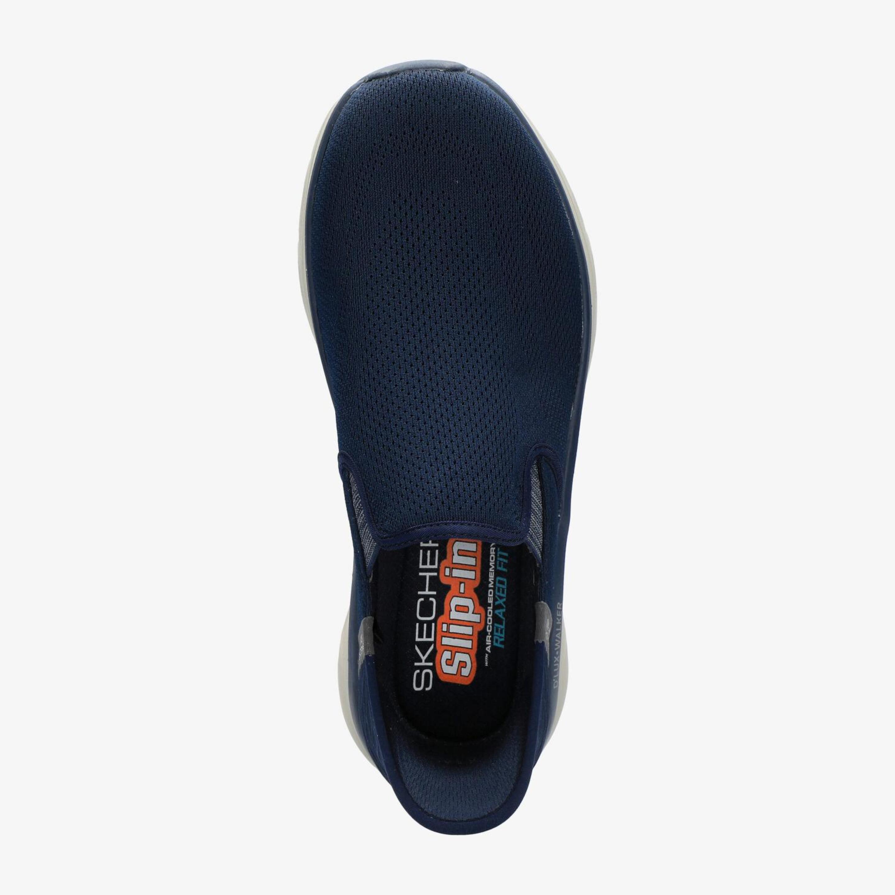 Skechers Dlux Walker - Azul - Sapatilhas Slip-ins Homem | Sport Zone