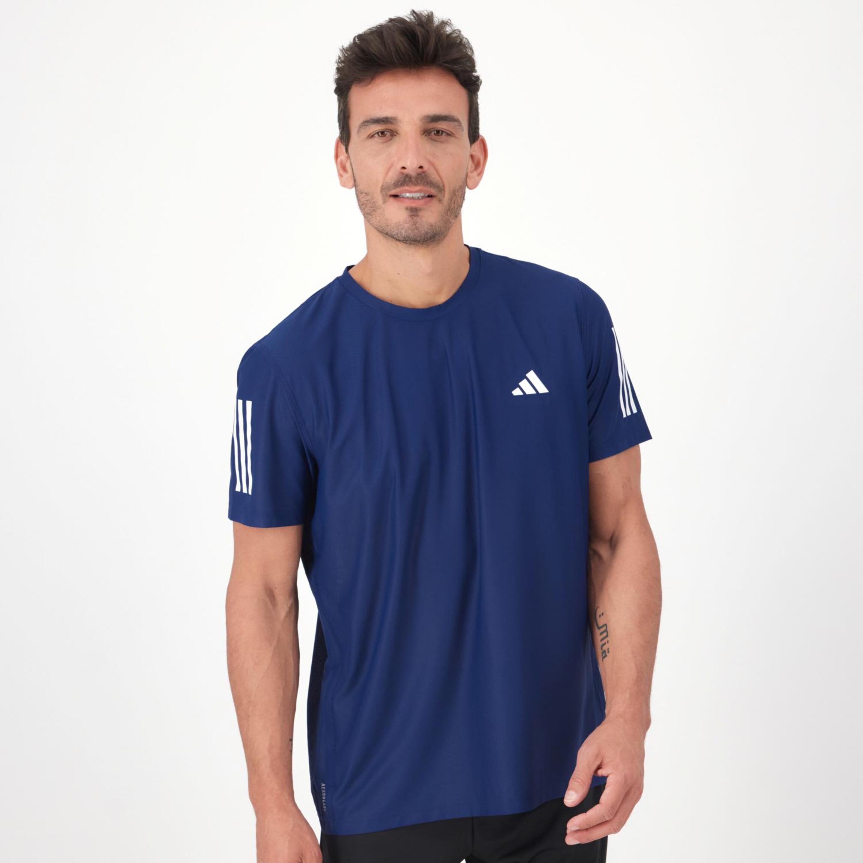 T-shirt adidas - azul - T-shirt Running Homem