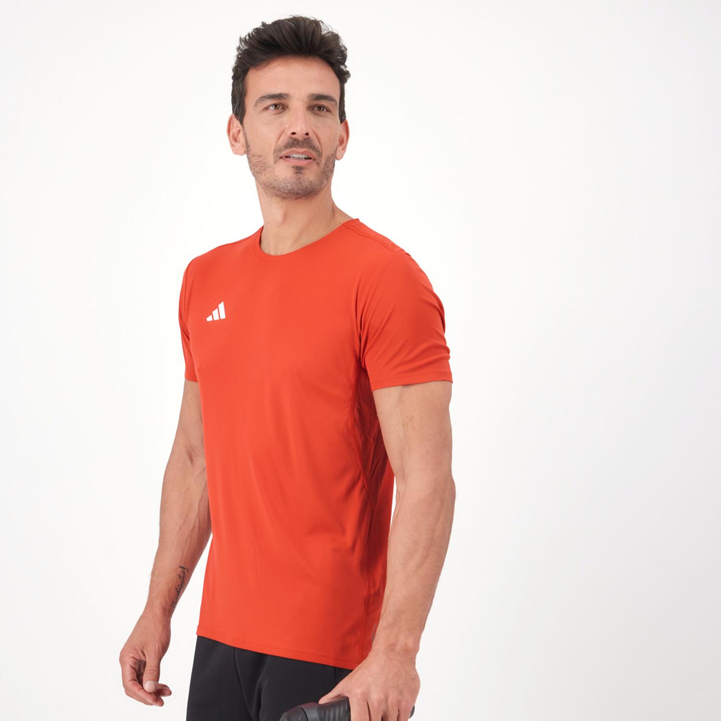 Camiseta adidas - Rojo - Camiseta Running Hombre  | Sprinter