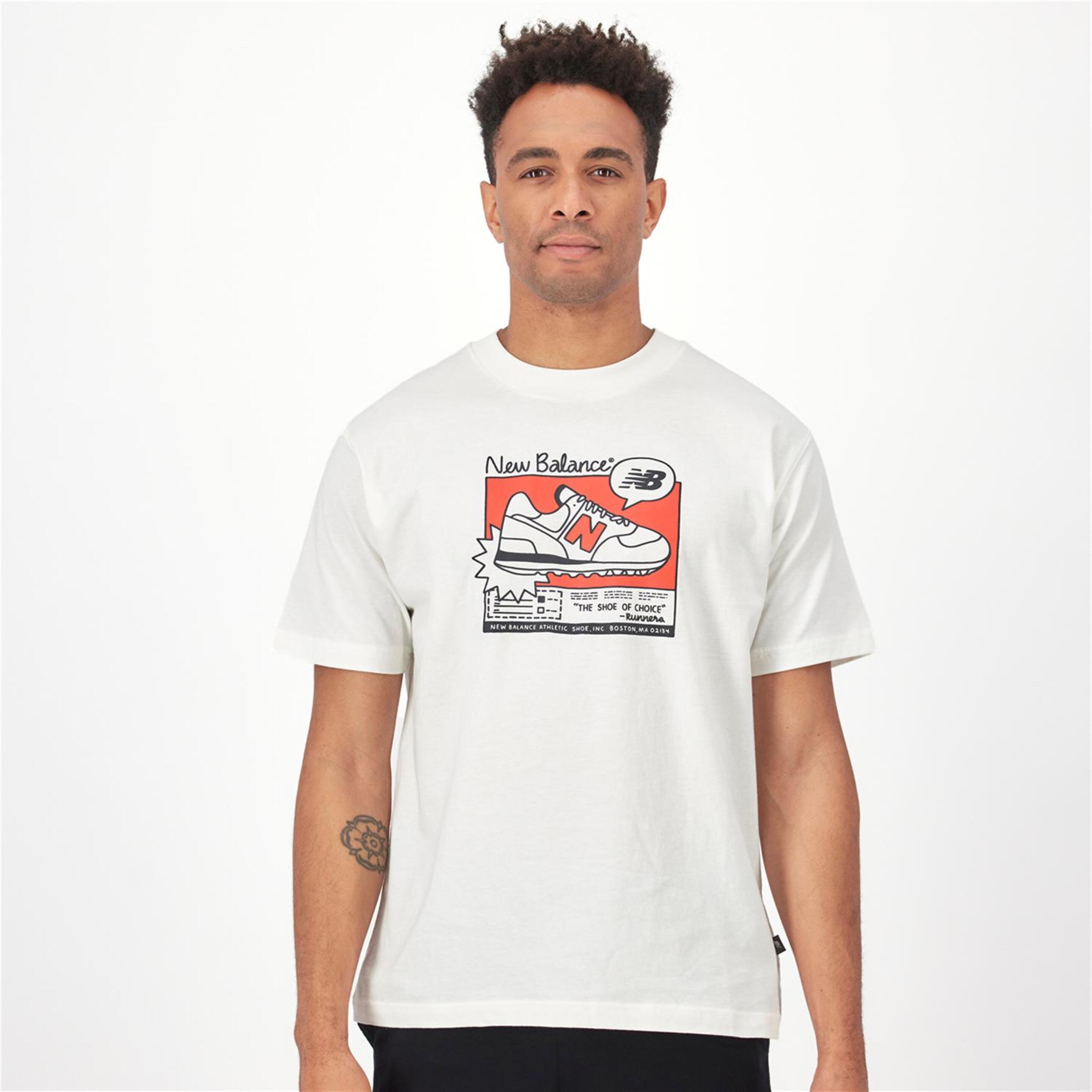 New Balance Sneaker - blanco - Camiseta Hombre