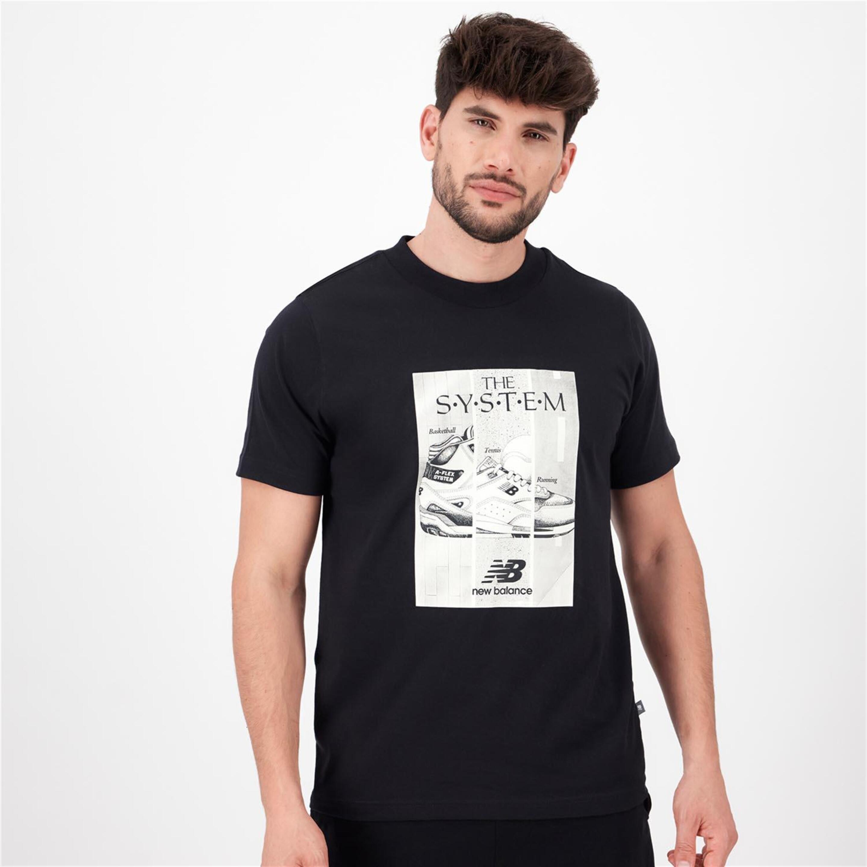 New Balance Poster - negro - T-shirt Homem