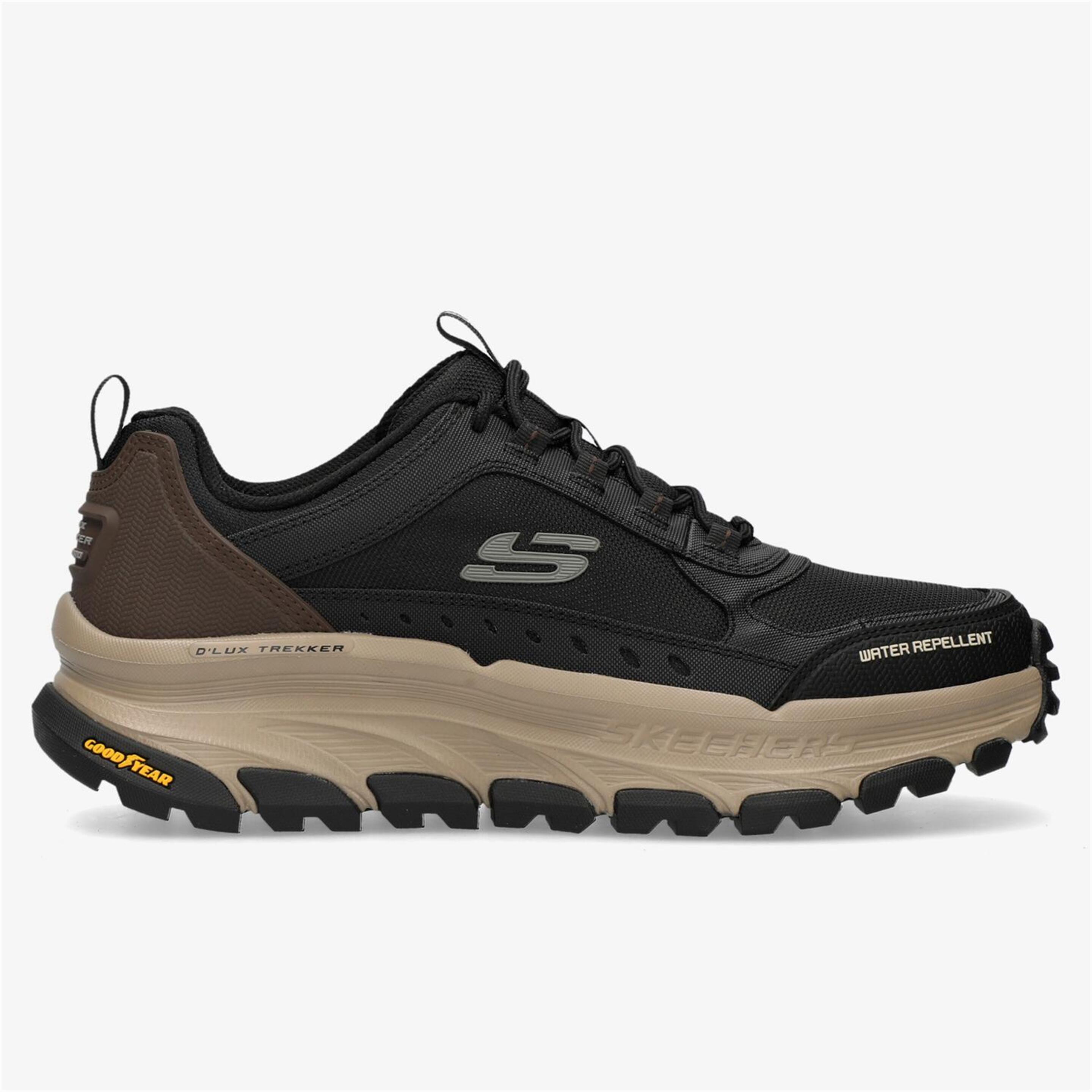 Skechers Relexaed Fit Dlux - Negro - Zapatillas Trekking Hombre | Sprinter