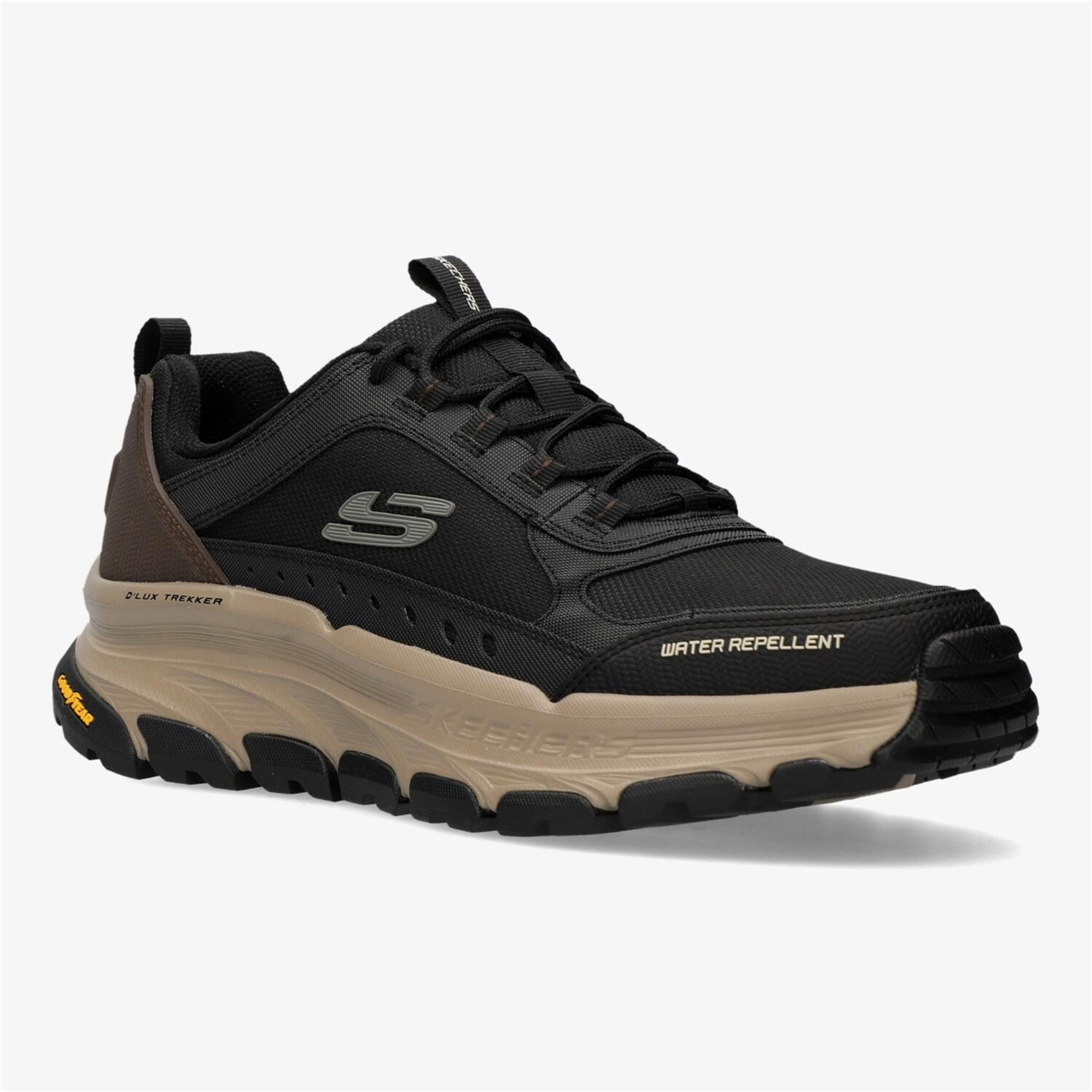 Skechers Relexaed Fit Dlux - Negro - Zapatillas Trekking Hombre | Sprinter