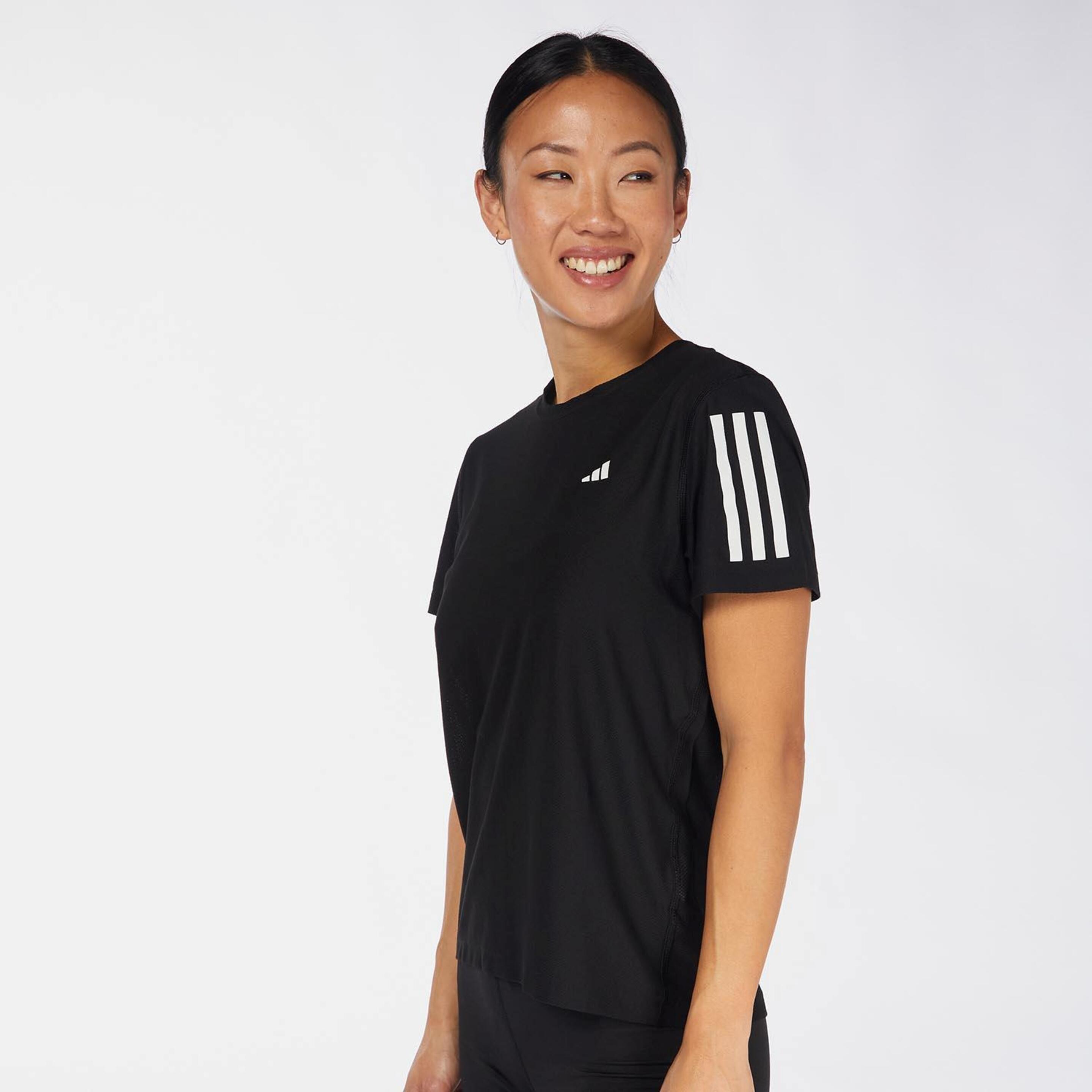 Camiseta adidas - Negro - Camiseta Running Mujer  | Sprinter