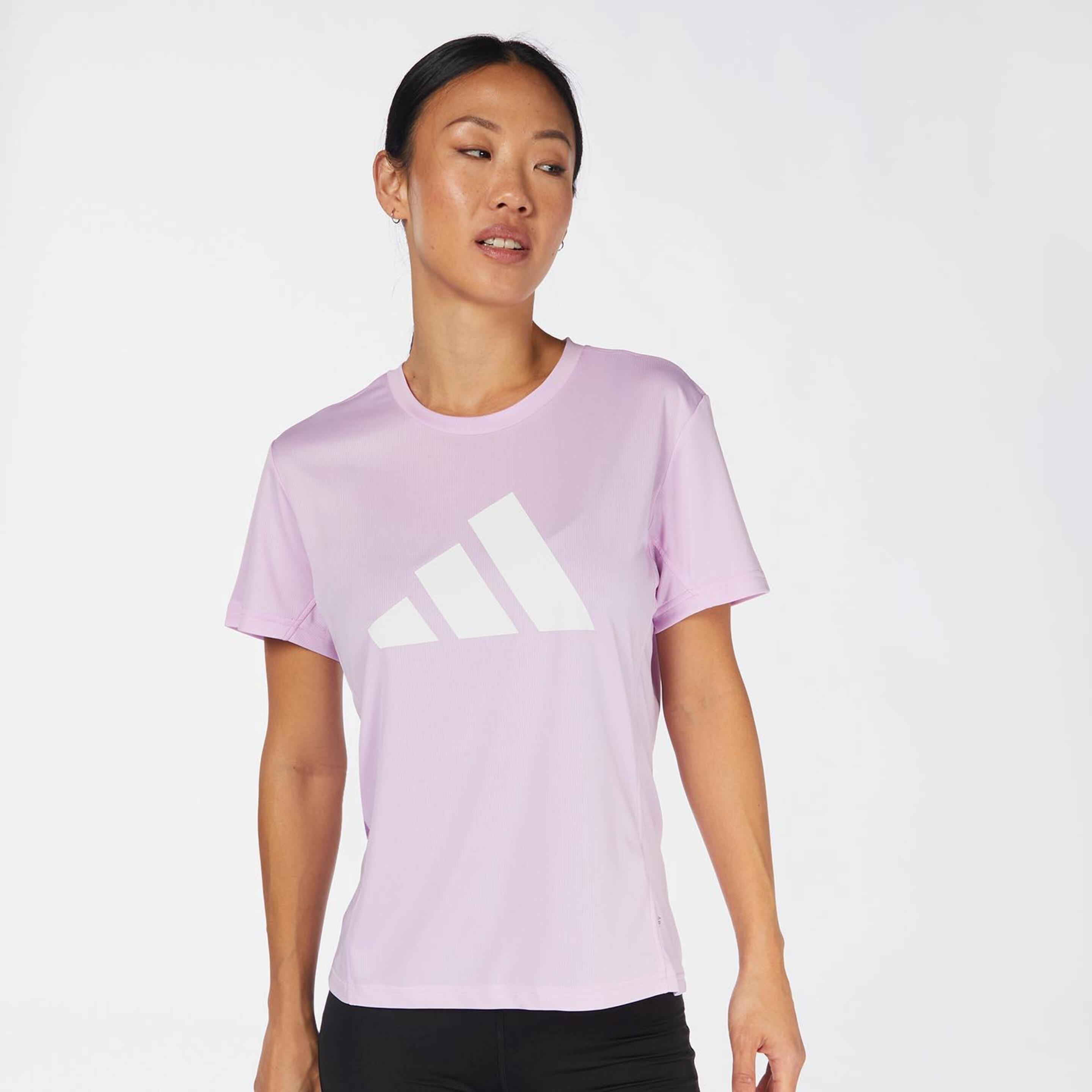 Camiseta adidas - rosa - Camiseta Running Mujer
