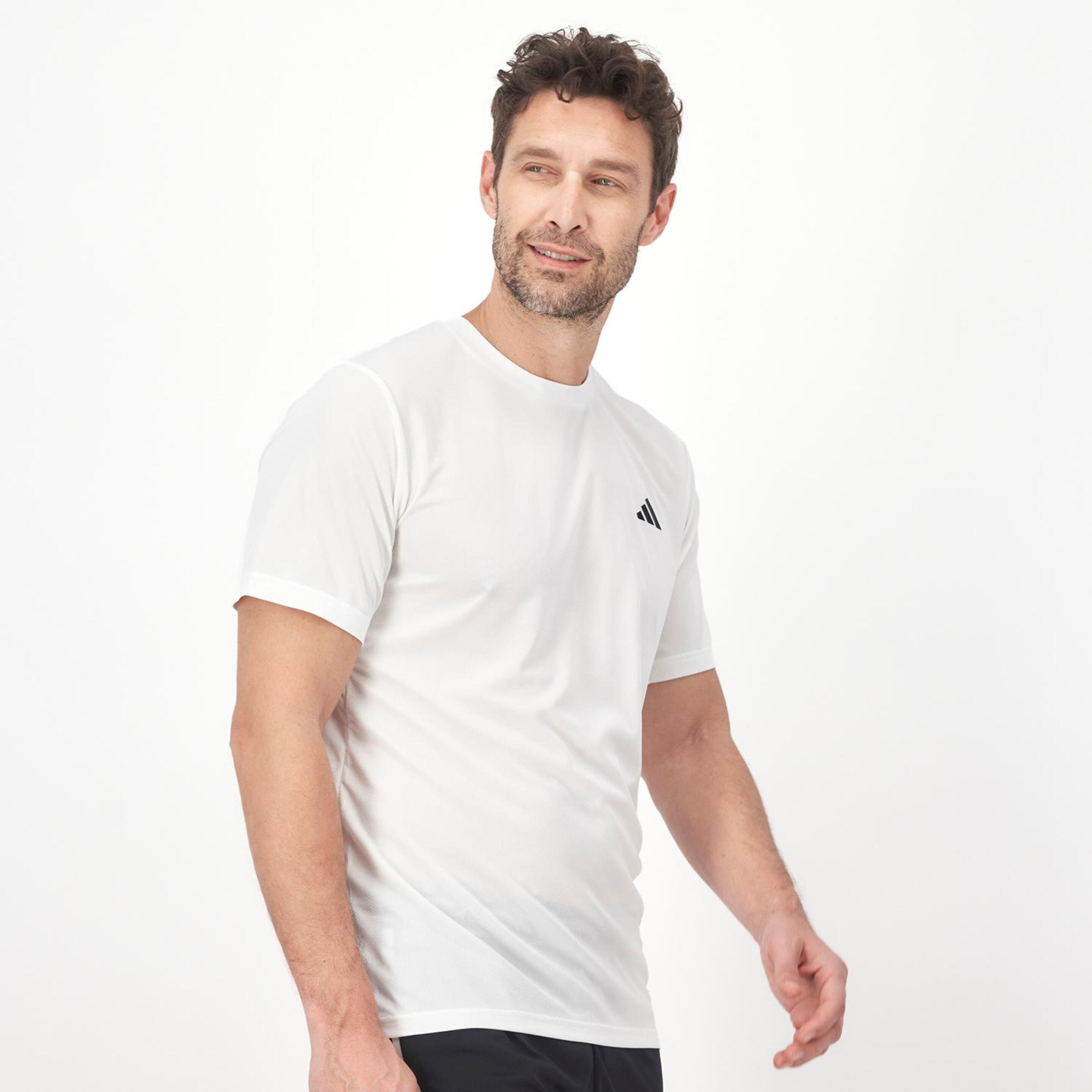 adidas TR Essentials - Blanco - Camiseta Running Hombre