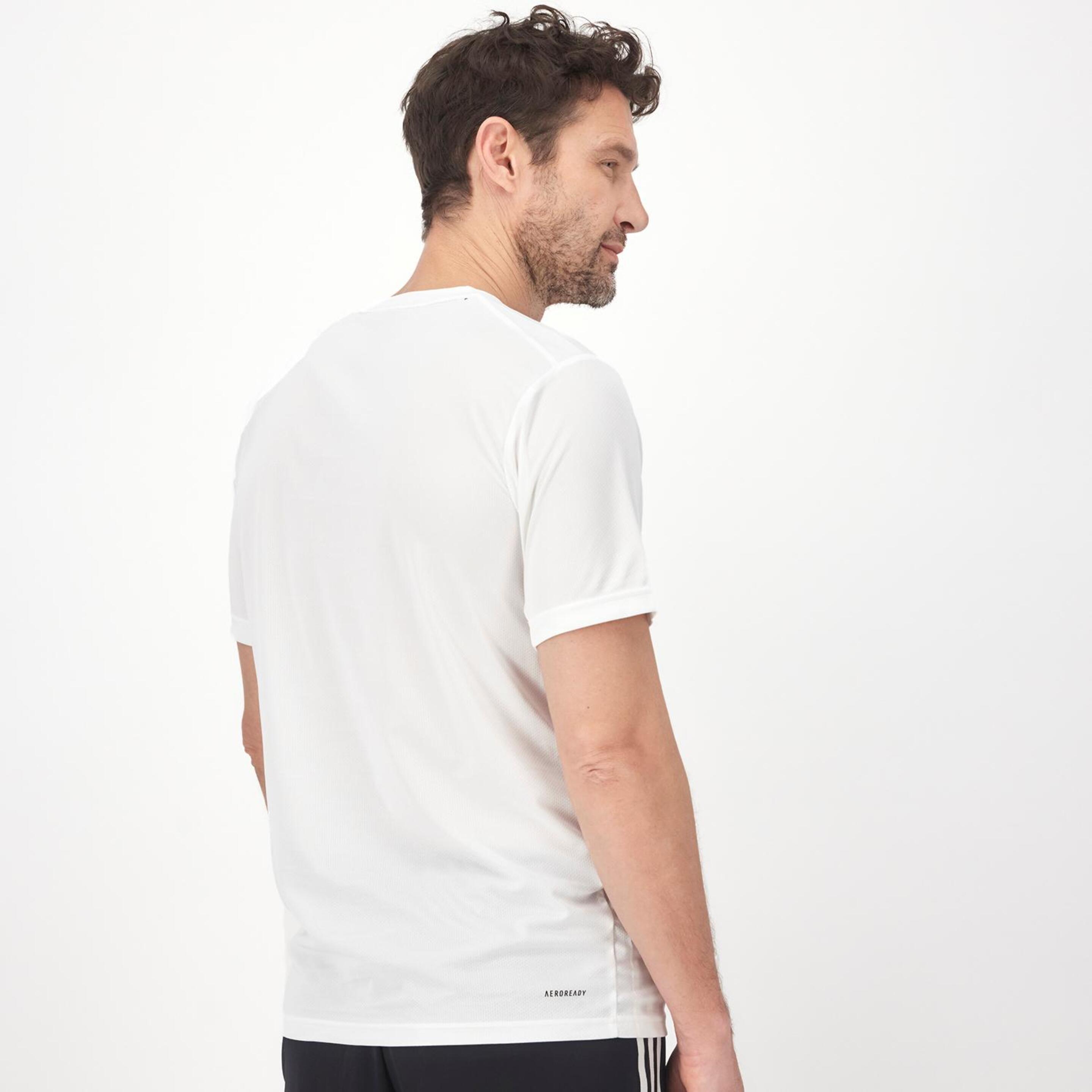 adidas TR Essentials - Blanco - Camiseta Running Hombre