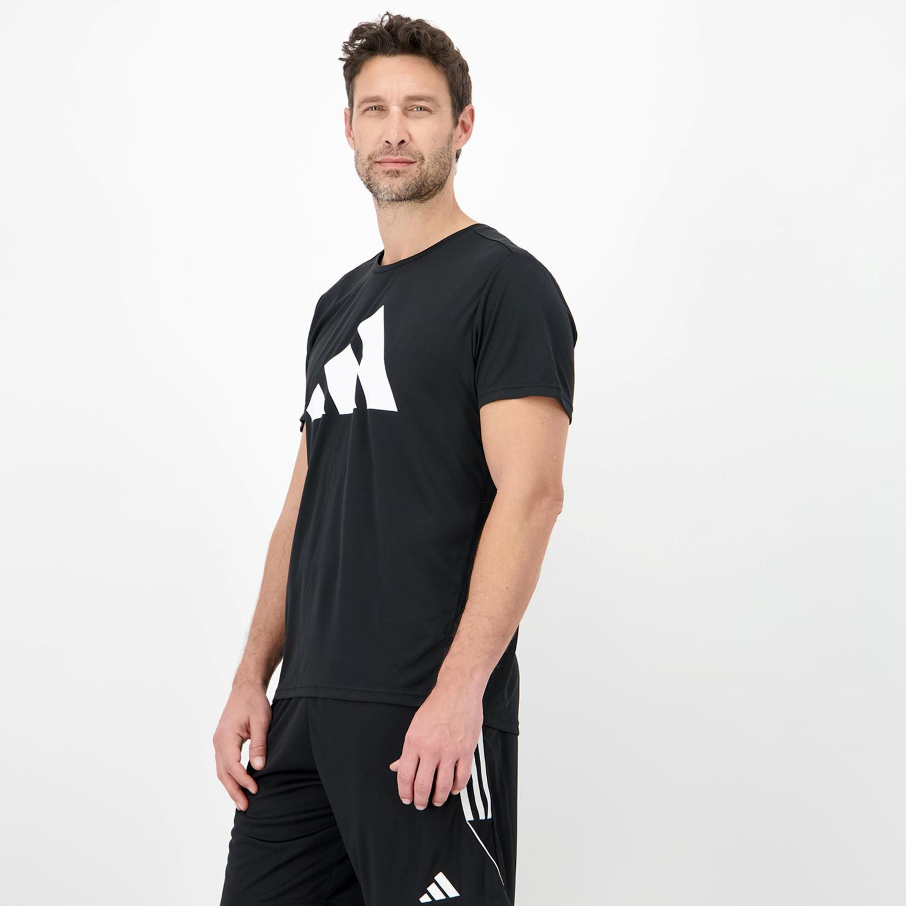 adidas Run It - Preto - T-shirt Running Homem | Sport Zone