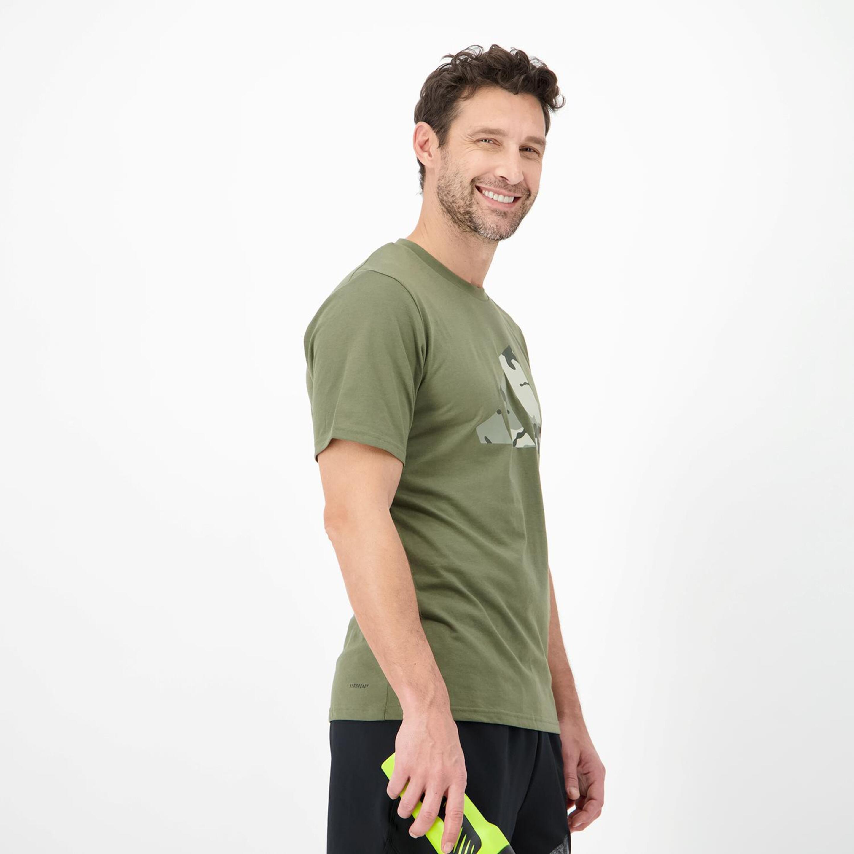 adidas TR Essbl - Kaki - Camiseta Running Hombre  | Sprinter