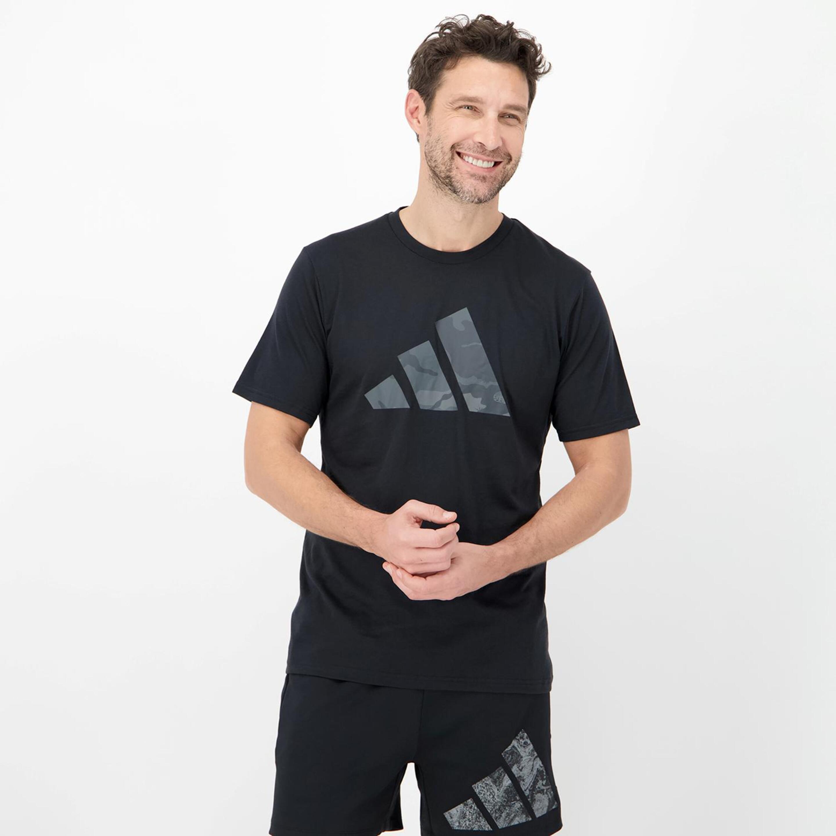 adidas Tr Ess Bl - negro - Camiseta Running Hombre