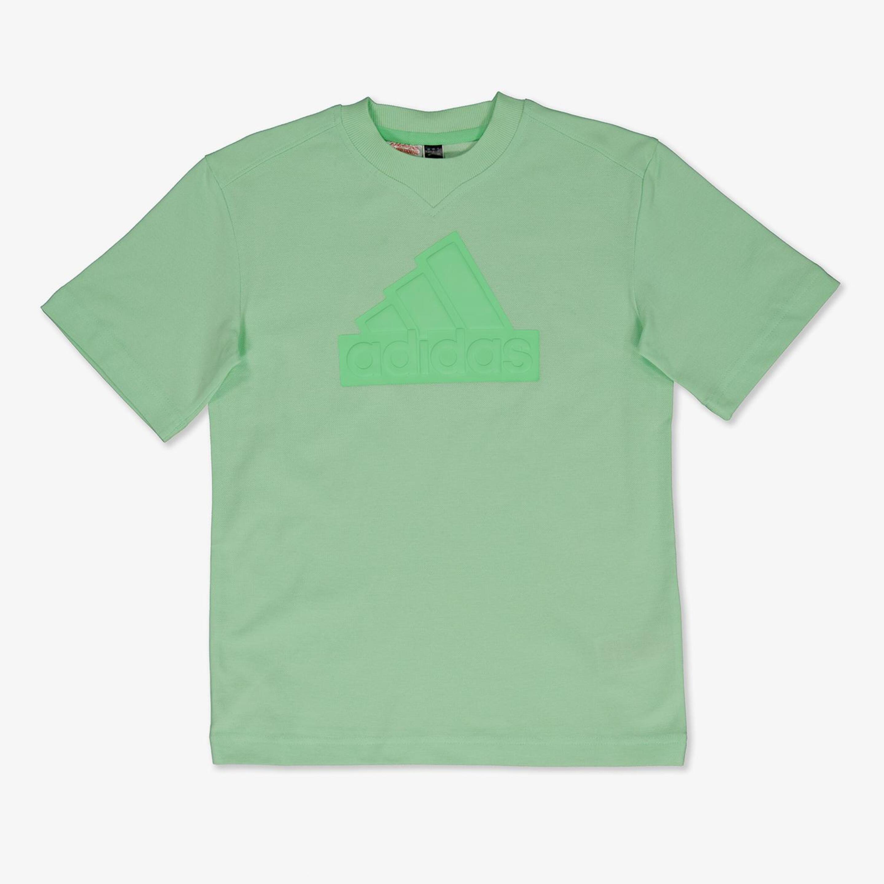 T-shirt adidas - verde - T-shirt Rapaz