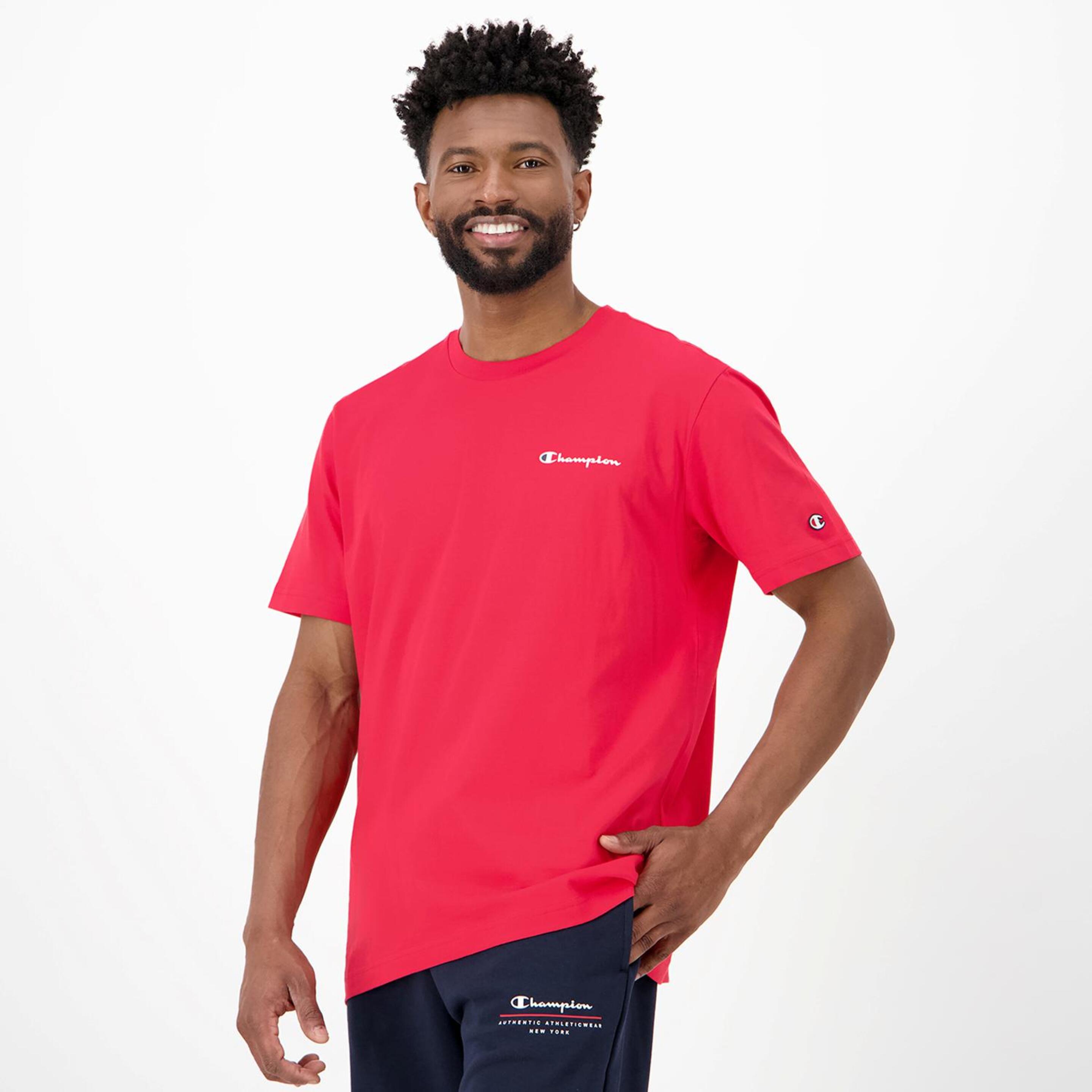 Champion Small Logo - Vermelho - T-shirt Homem | Sport Zone