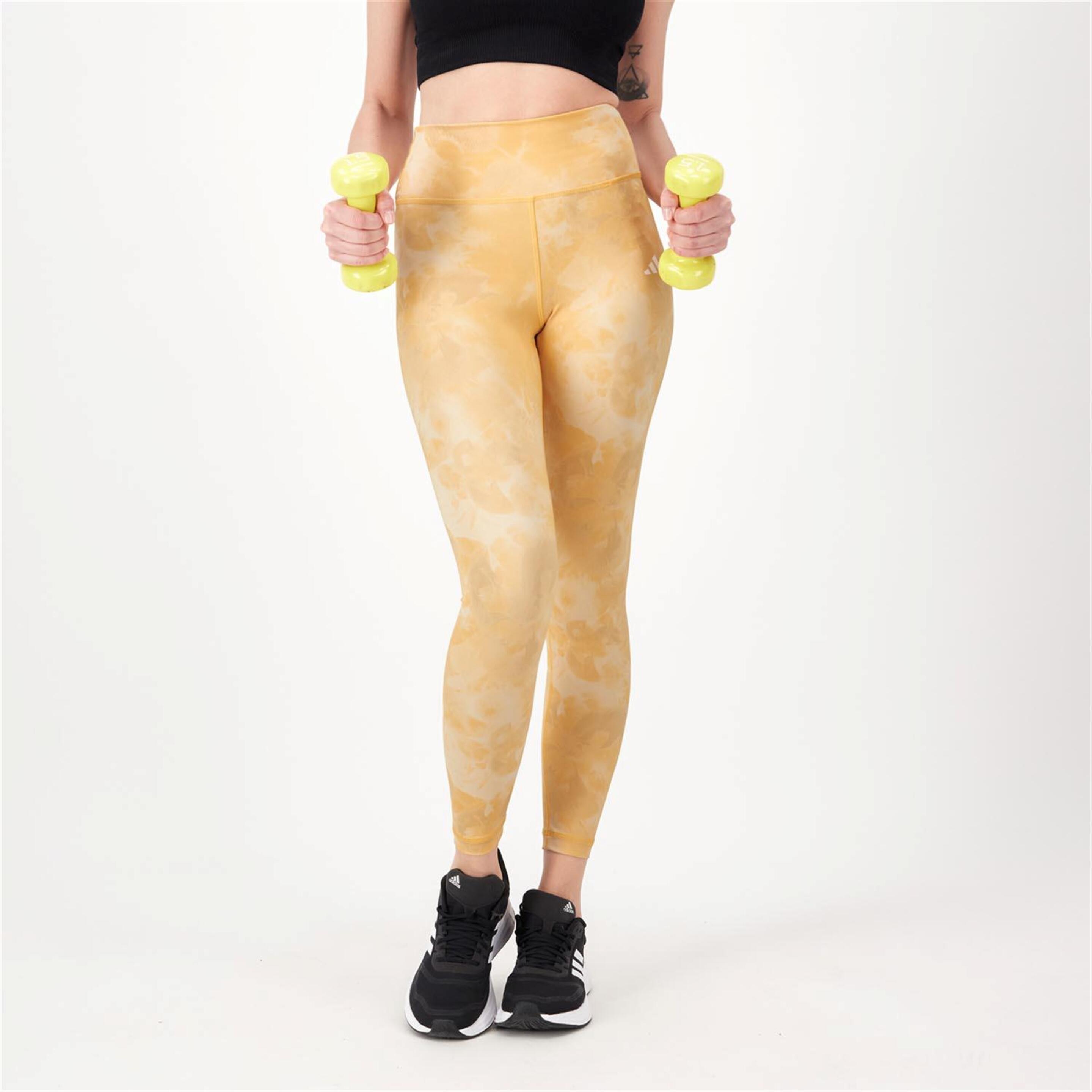 Mallas Largas adidas - amarillo - Leggings Fitness Mujer