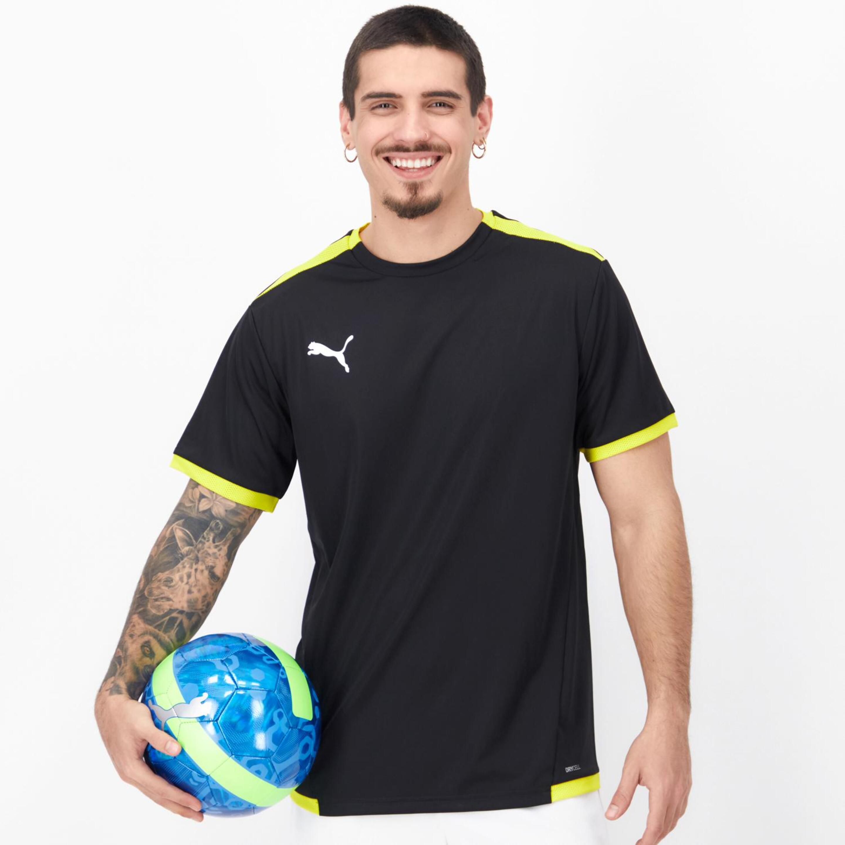 Puma Teamliga - negro - T-shirt Futebol Homem