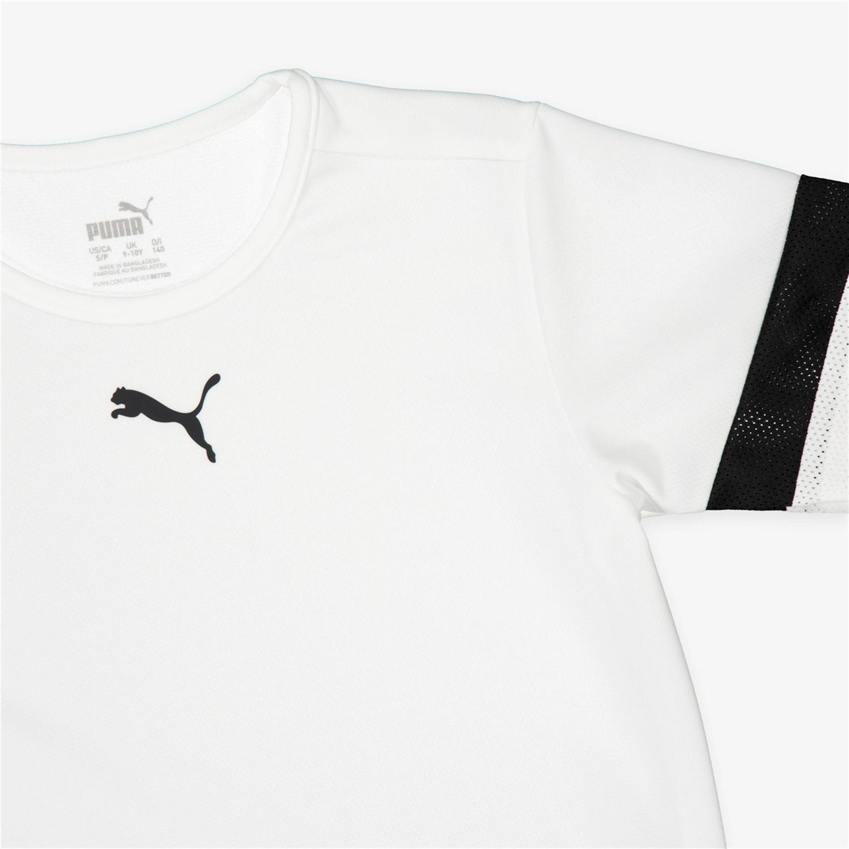 Puma Teamrise - Blanco - Camiseta Fútbol Junior