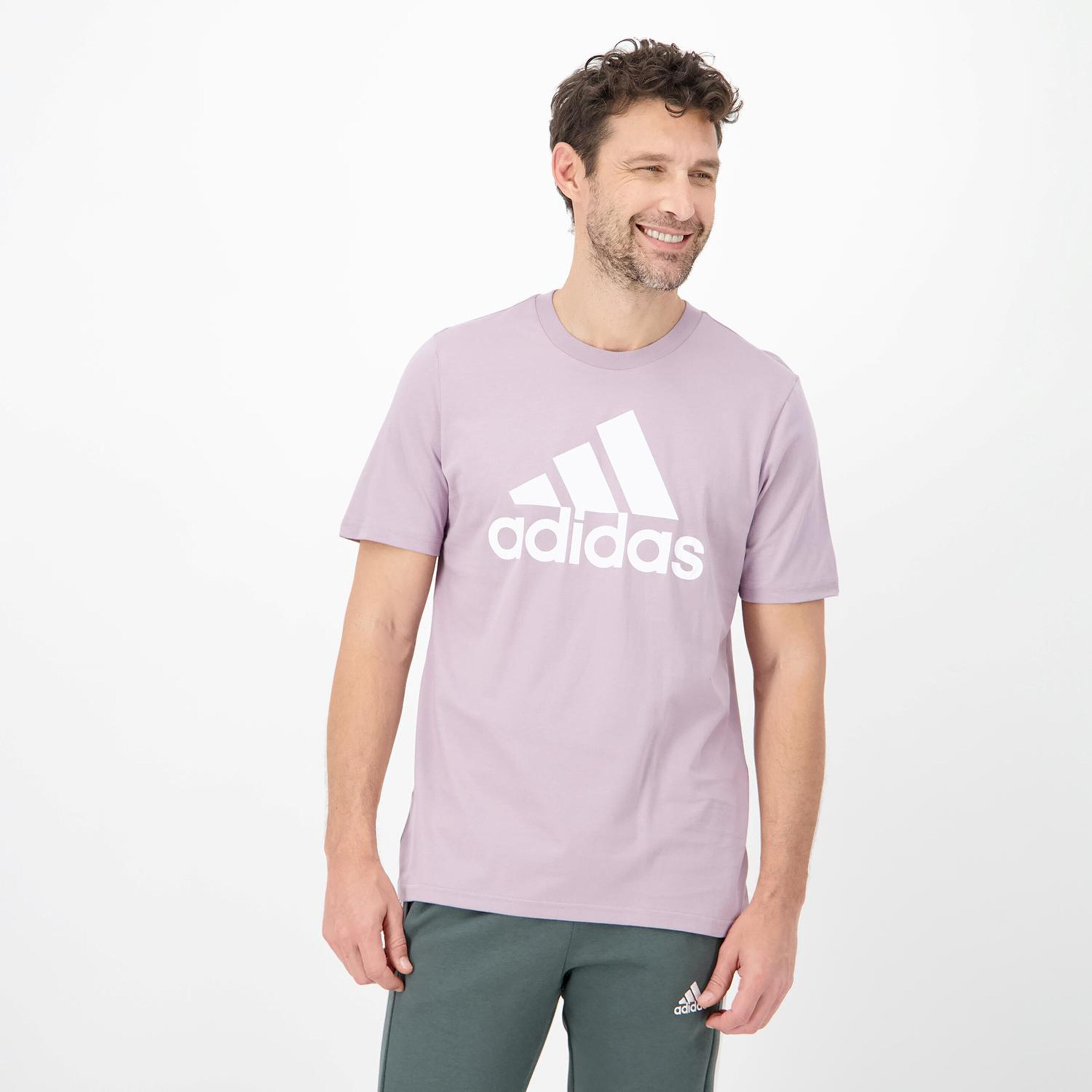 adidas Big Logo - rosa - Camiseta Hombre