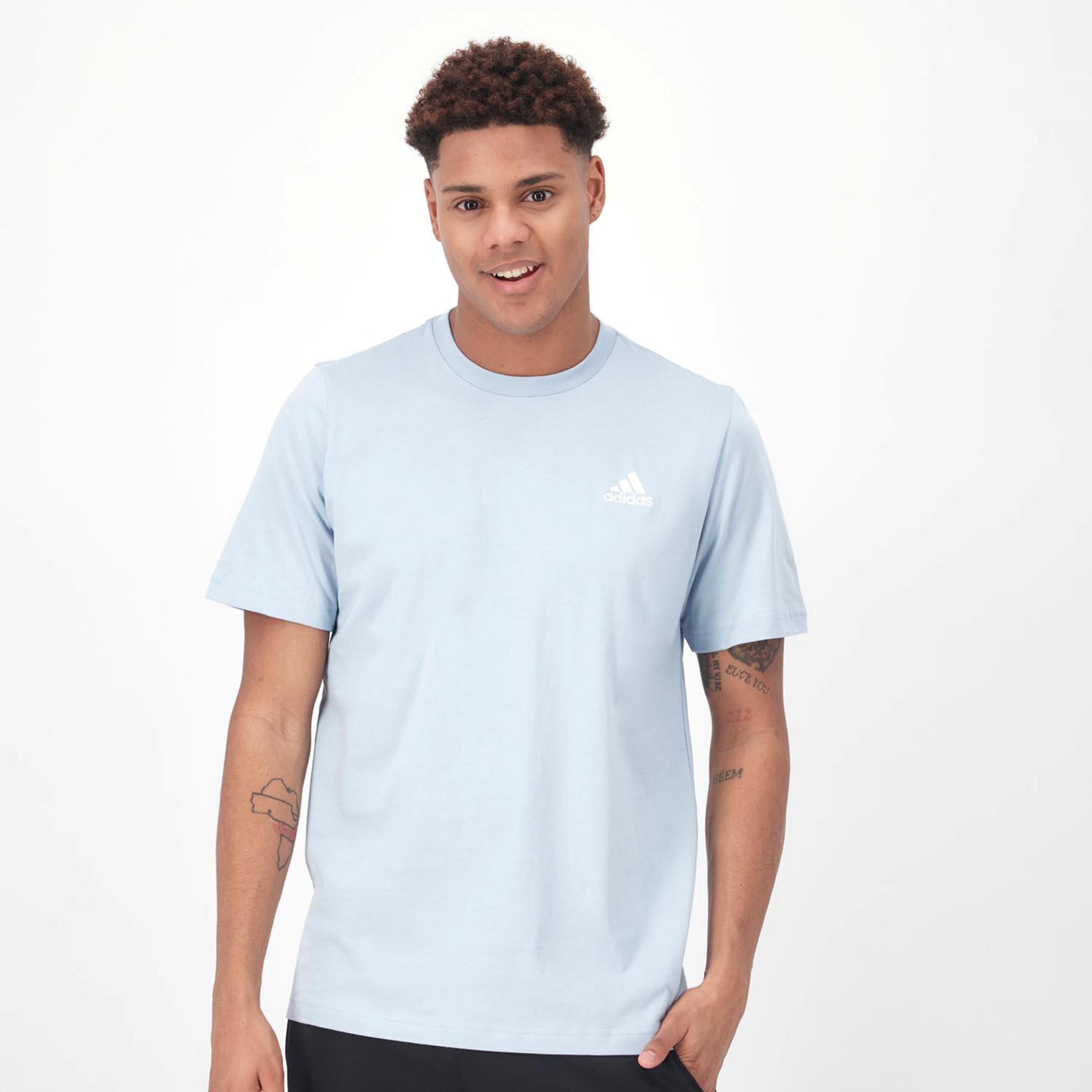 adidas Small Logo - azul - Camiseta Hombre