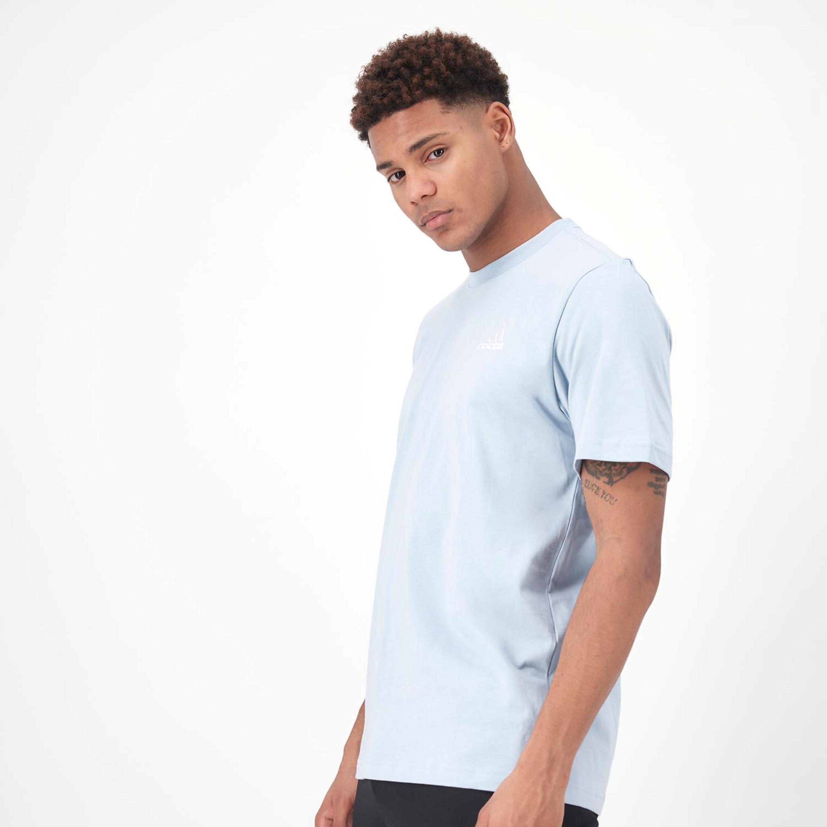 adidas Small Logo - Azul - Camiseta Hombre  | Sprinter