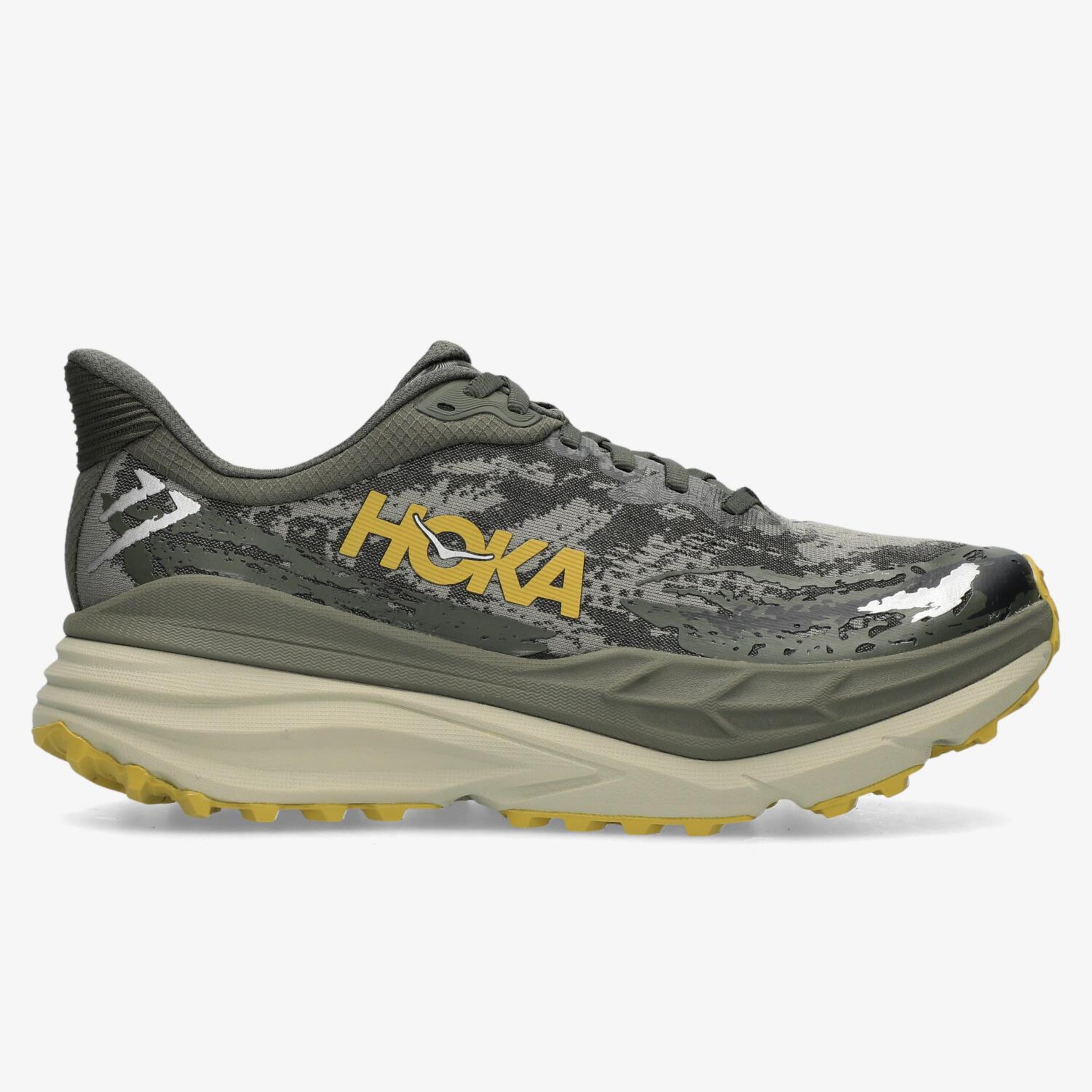 Hoka Stinson 7 - Kaki - Zapatillas Trail Hombre  | Sprinter