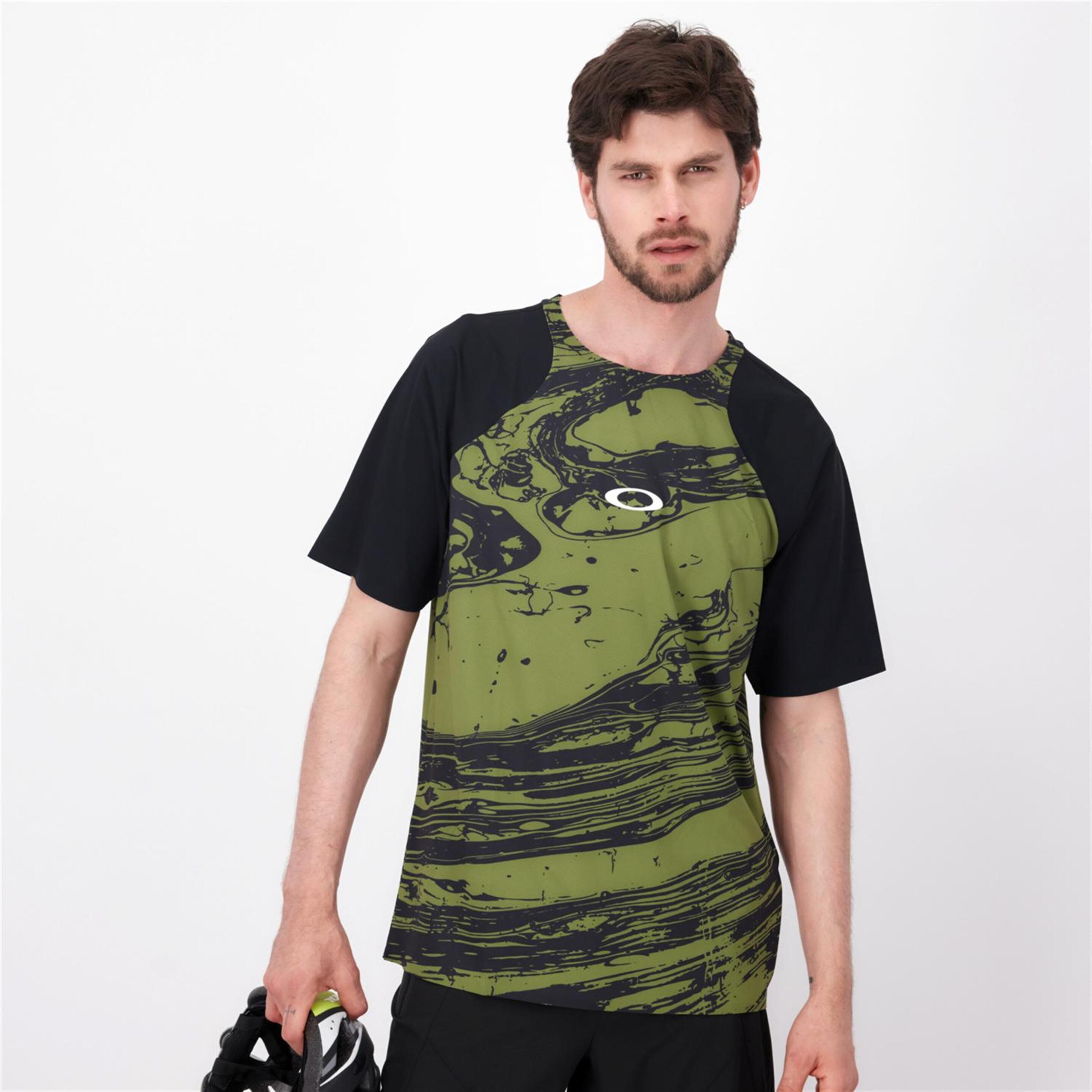 Oakley Seekeer Airline - verde - Camiseta Ciclismo Hombre
