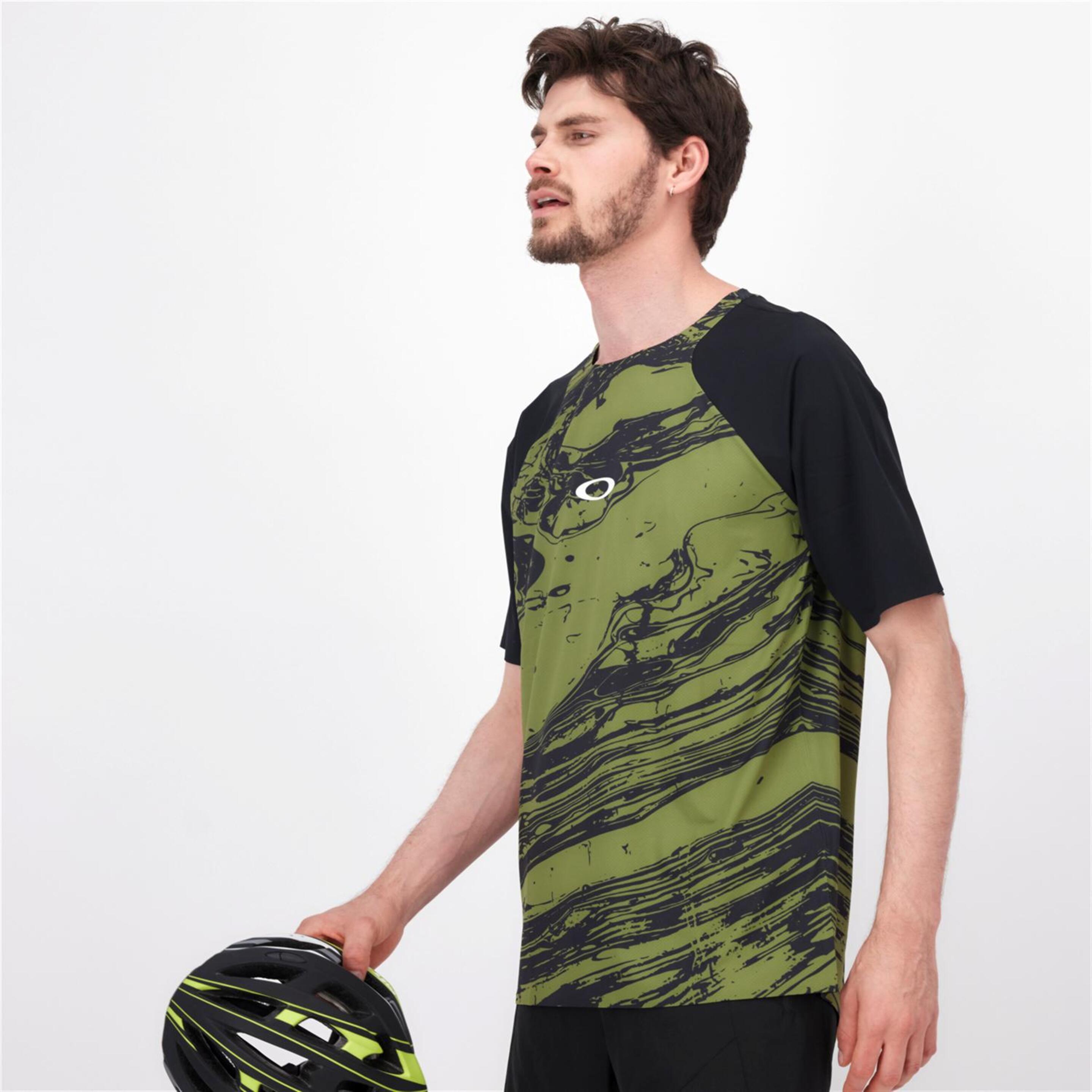 Oakley Seekeer Airline - Kaki - Camiseta Ciclismo Hombre