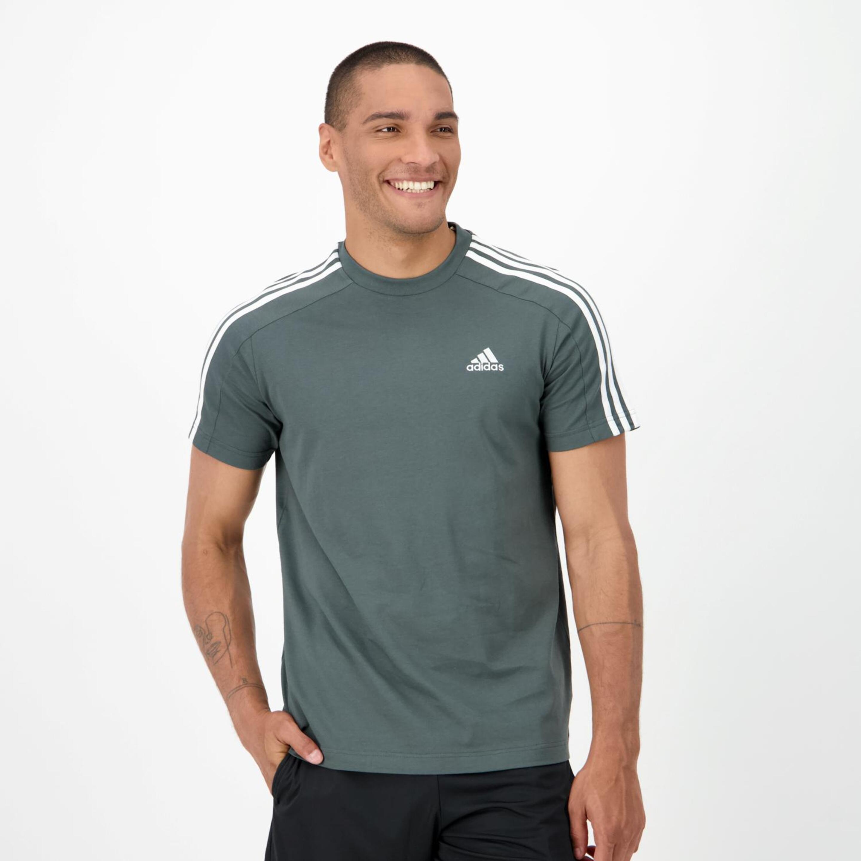 adidas 3s - verde - T-shirt Homem