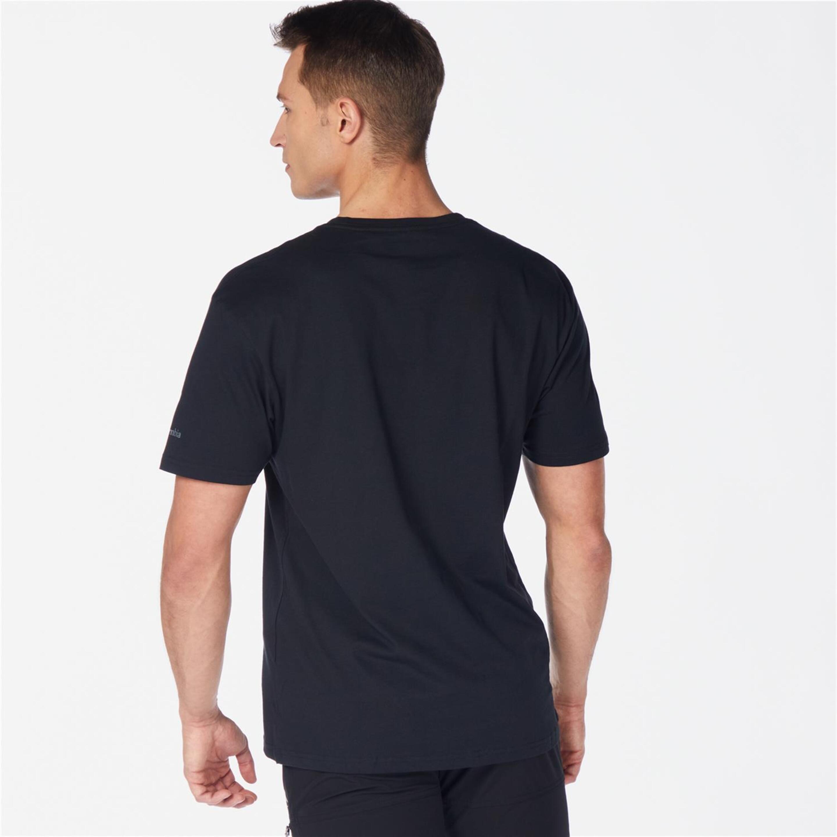 Columbia Rapid Ridge - Negro - Camiseta Montaña Hombre
