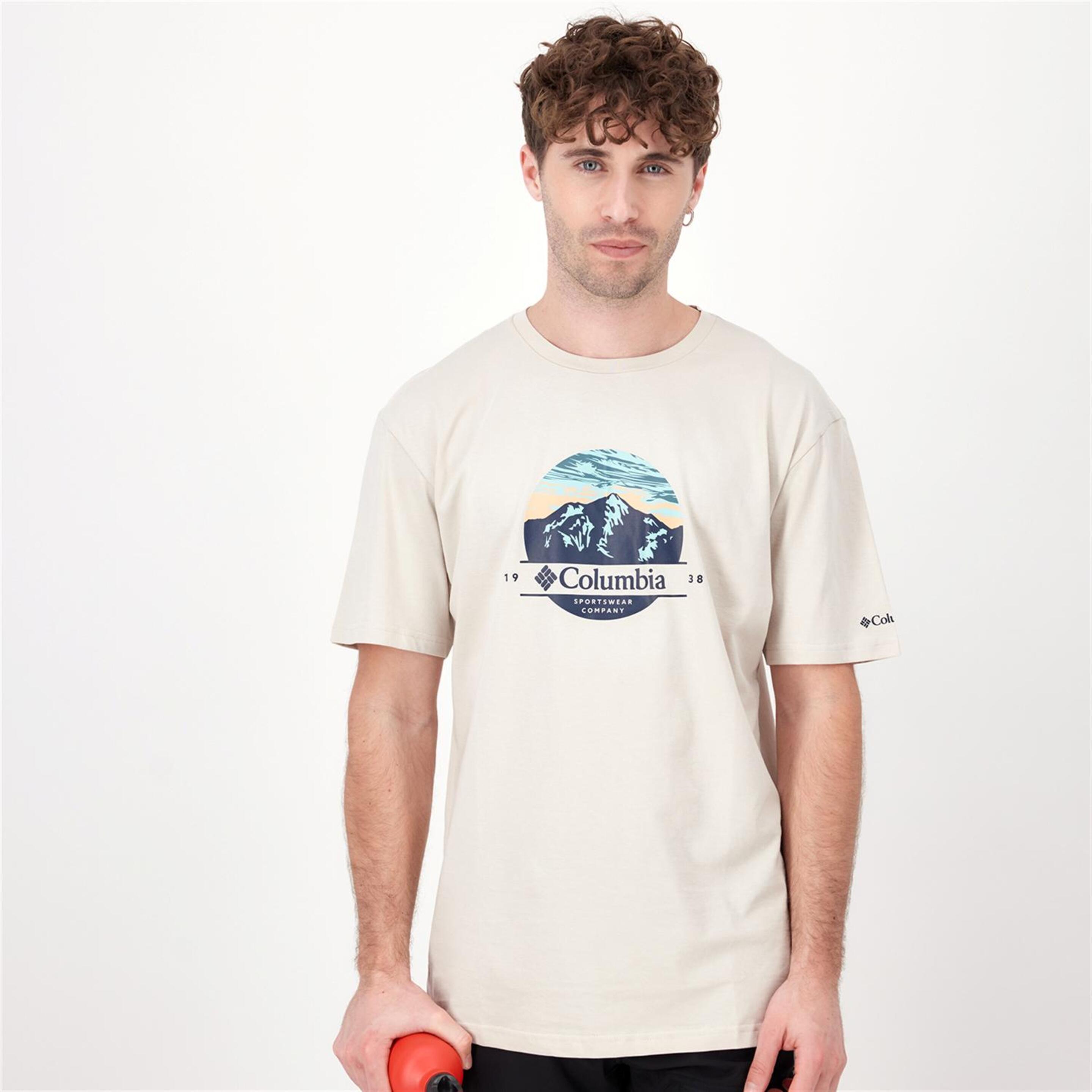 Columbia Path Lake - marron - T-shirt Montanha Homem