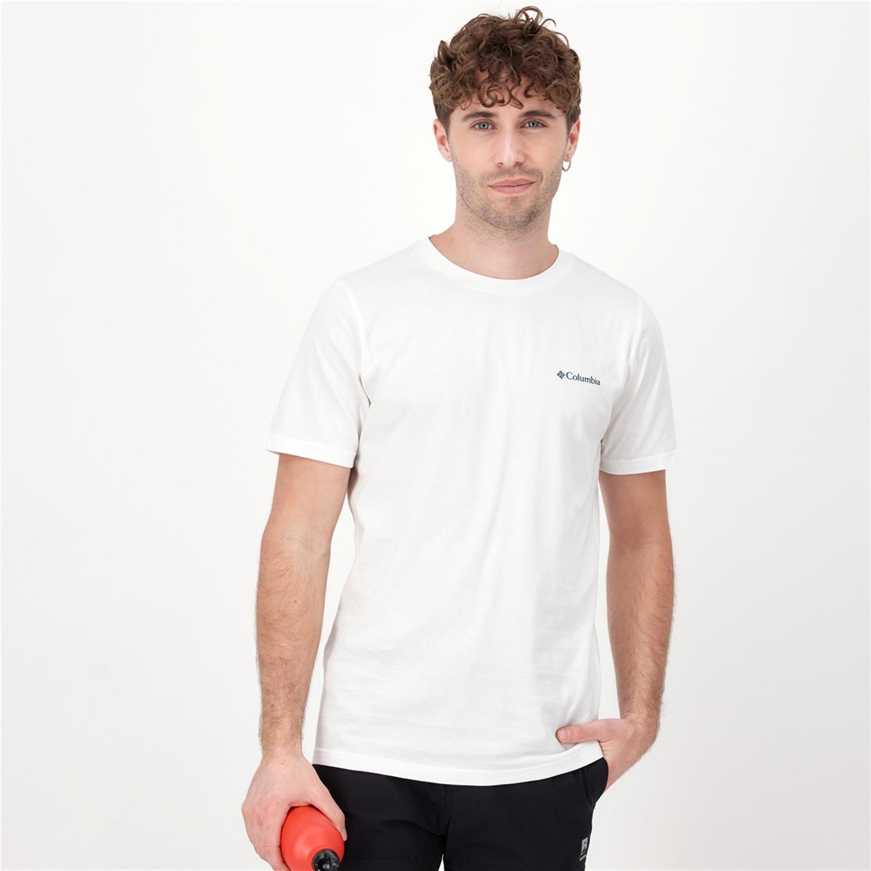 Columbia Rapid Ridge - blanco - Camiseta Montaña Hombre