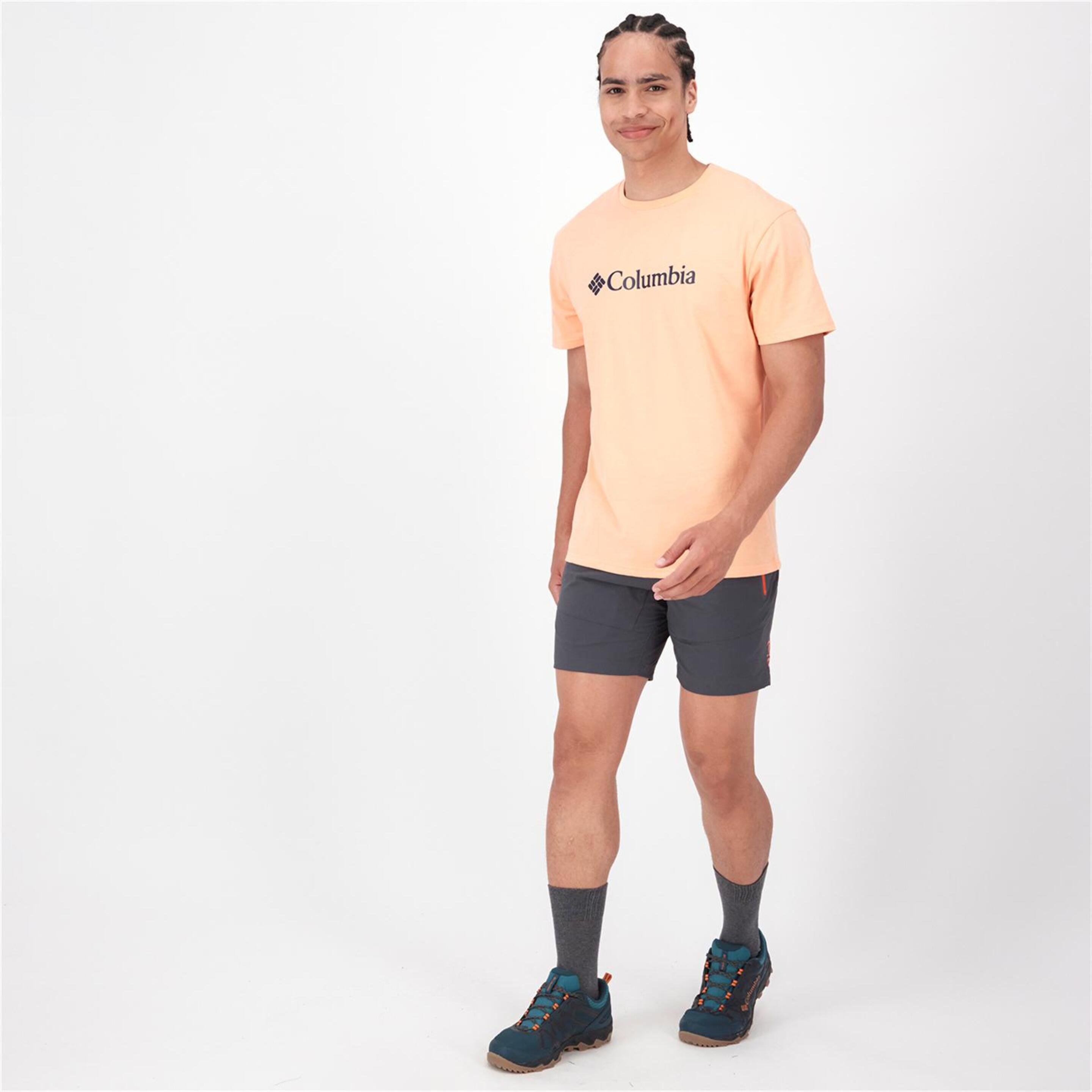 Columbia Basic Logo - Naranja - Camiseta Montaña Hombre