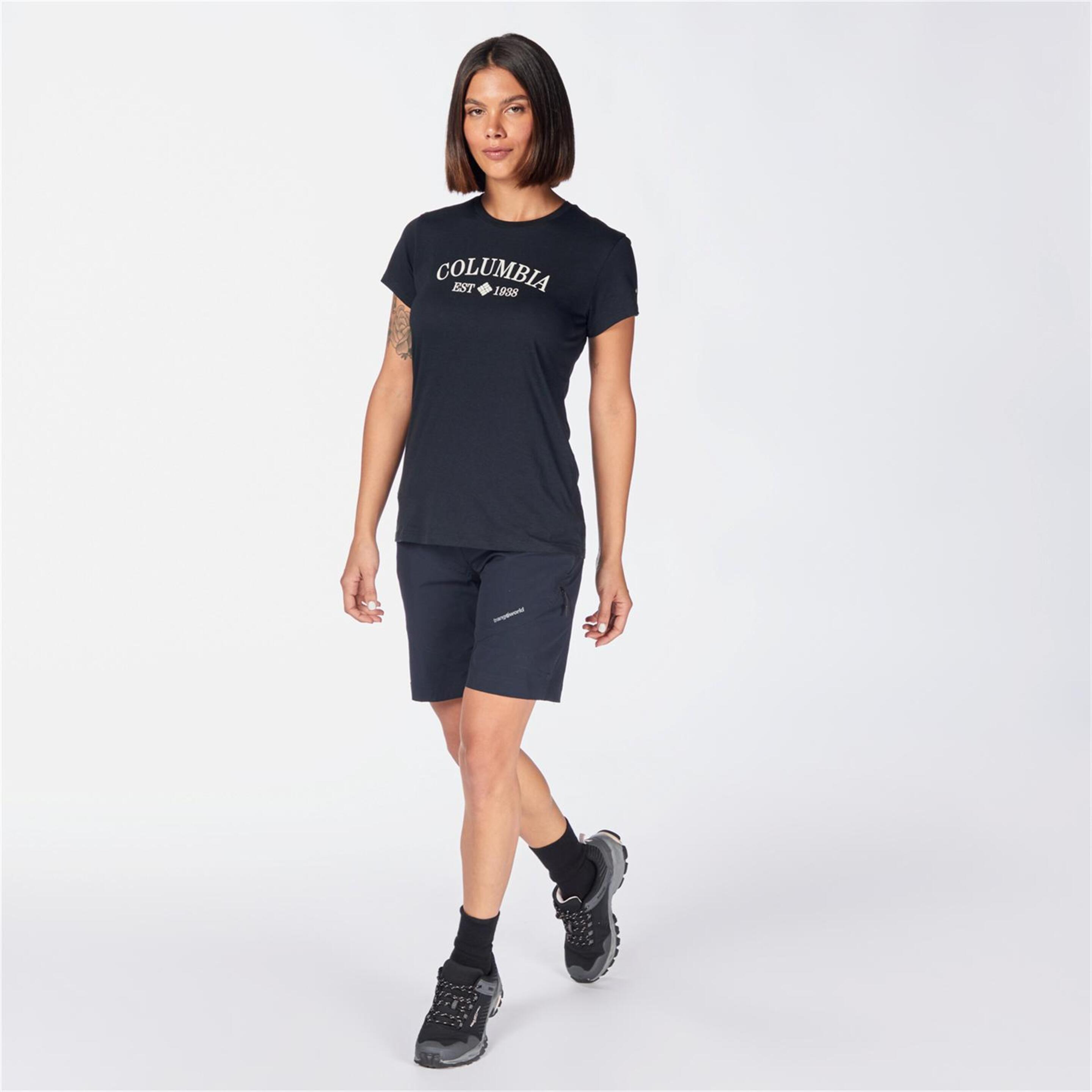 Columbia Trek - Negro - Camiseta Trekking Mujer