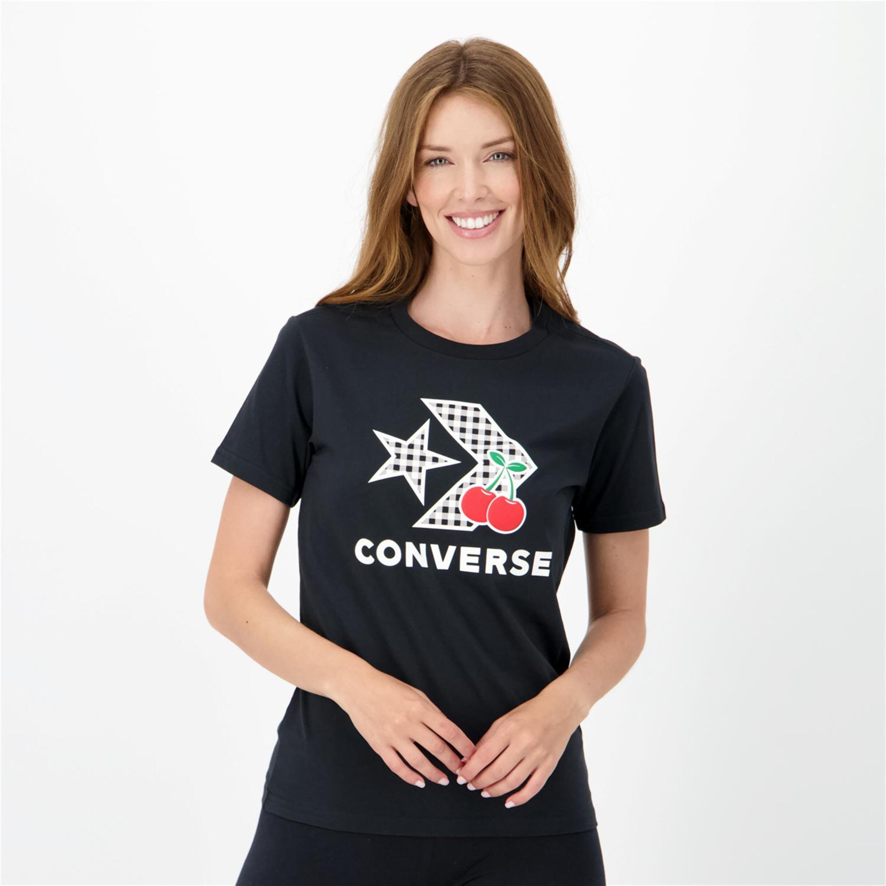 Converse Cherries - negro - T-shirt Mulher