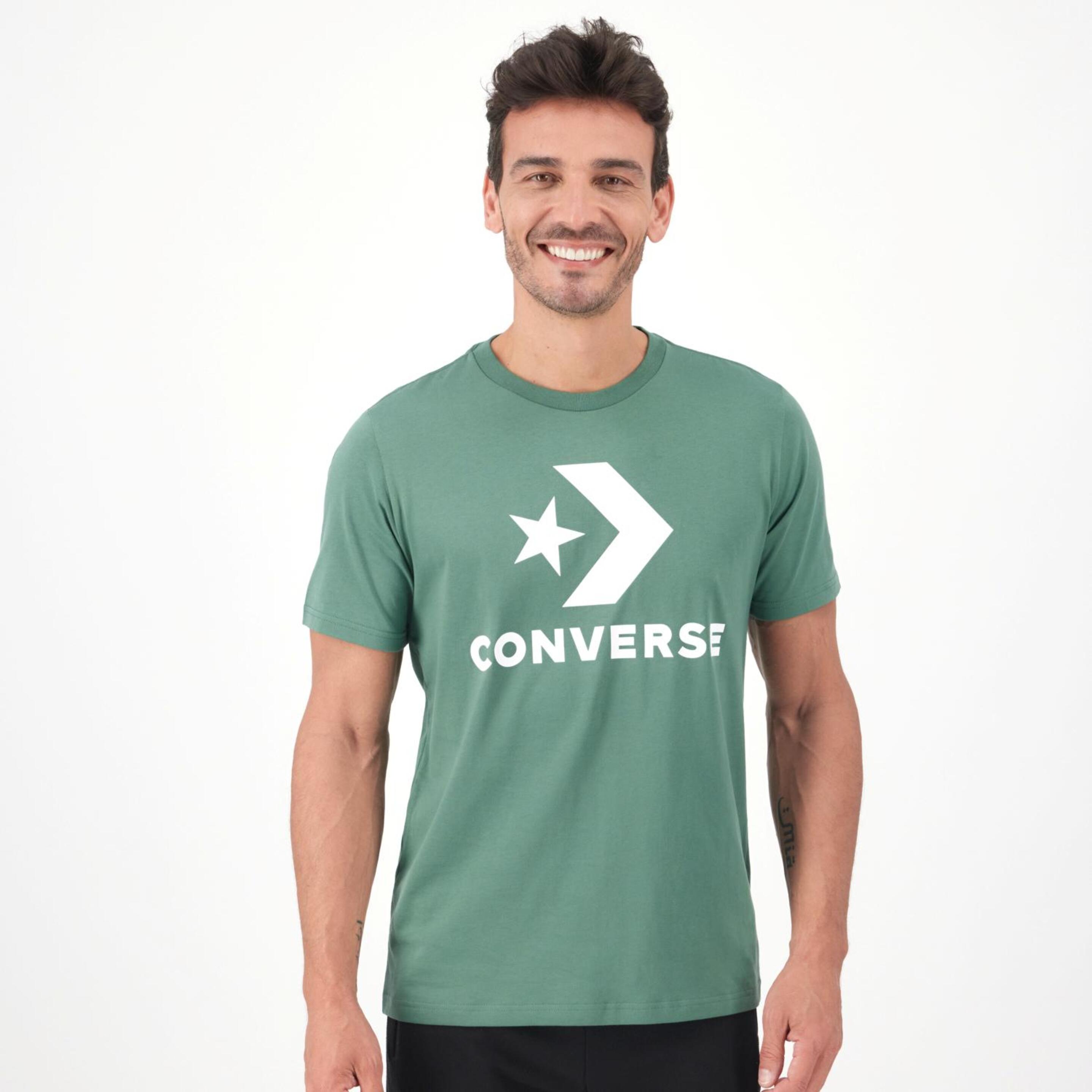 Converse Star Chevron - verde - Camiseta Hombre