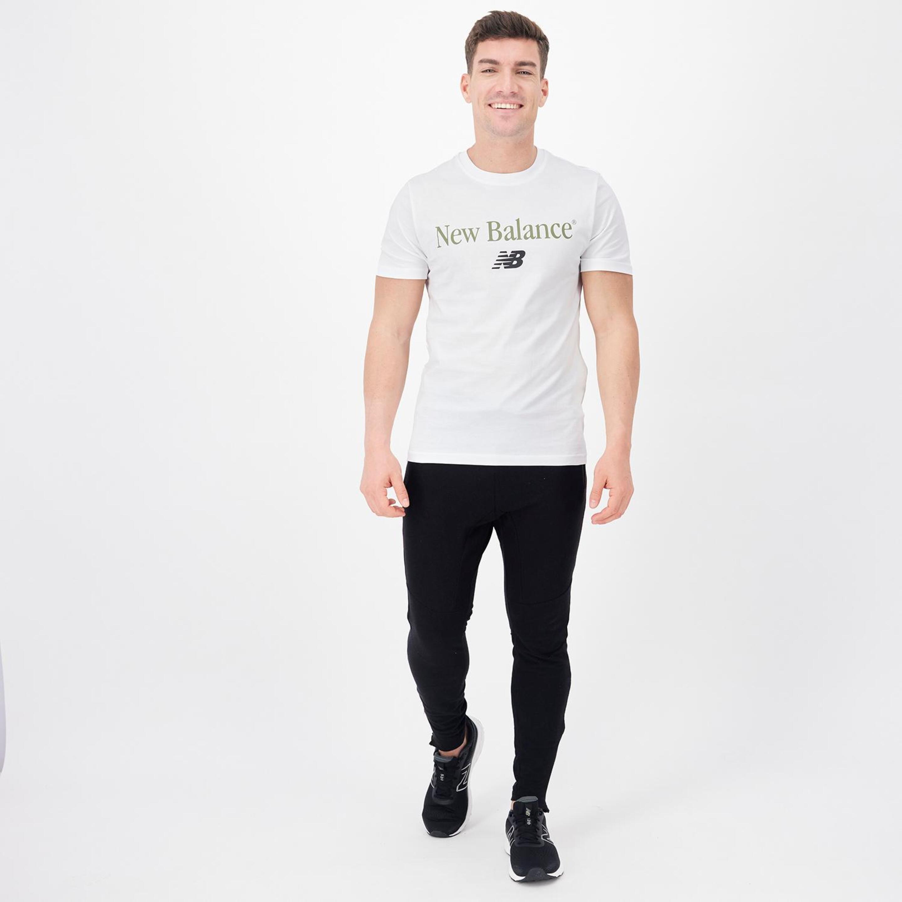 New Balance Vintage - Blanco - Camiseta Hombre