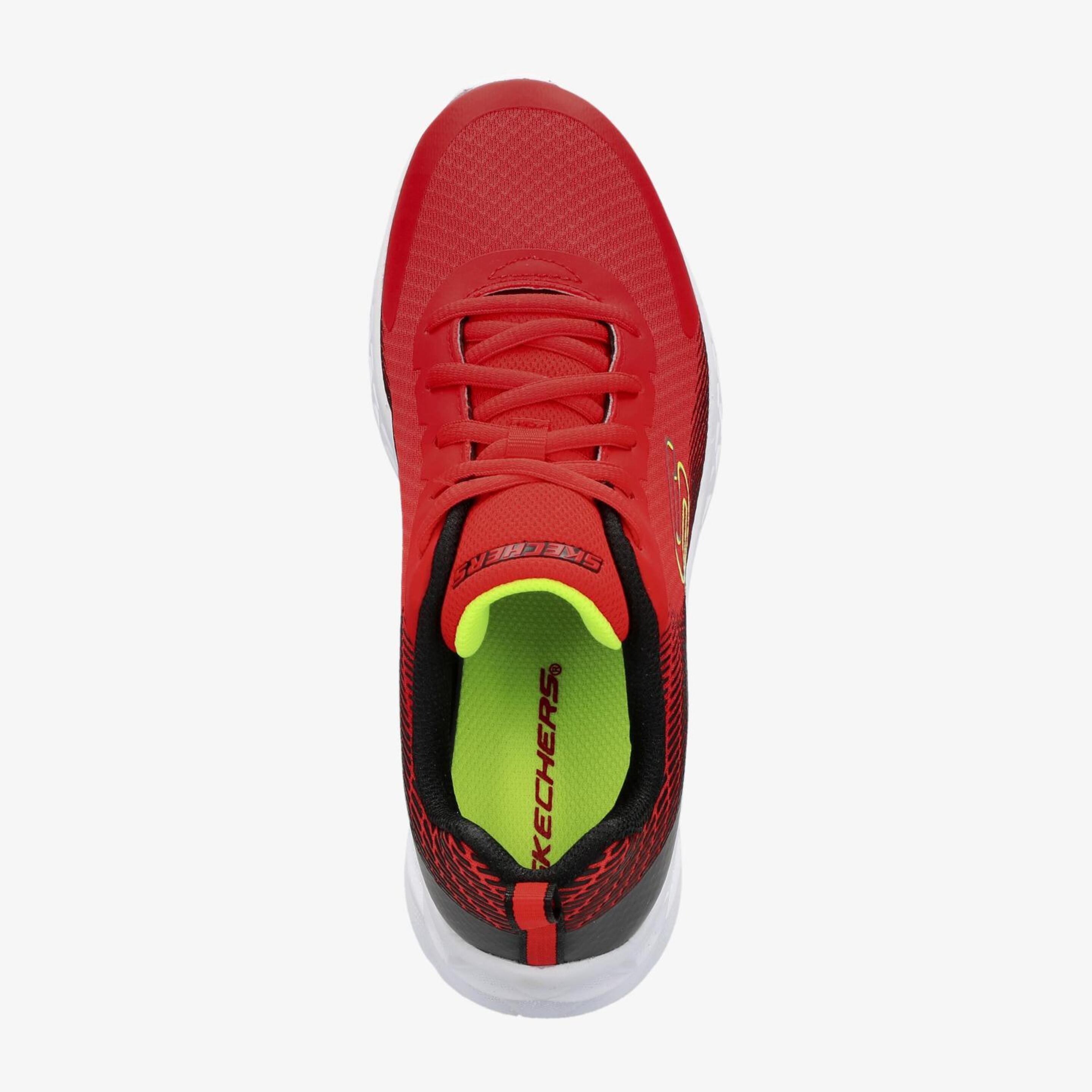 Skechers Microspec II Vovrix - Rojo - Zapatillas Running Niño  | Sprinter