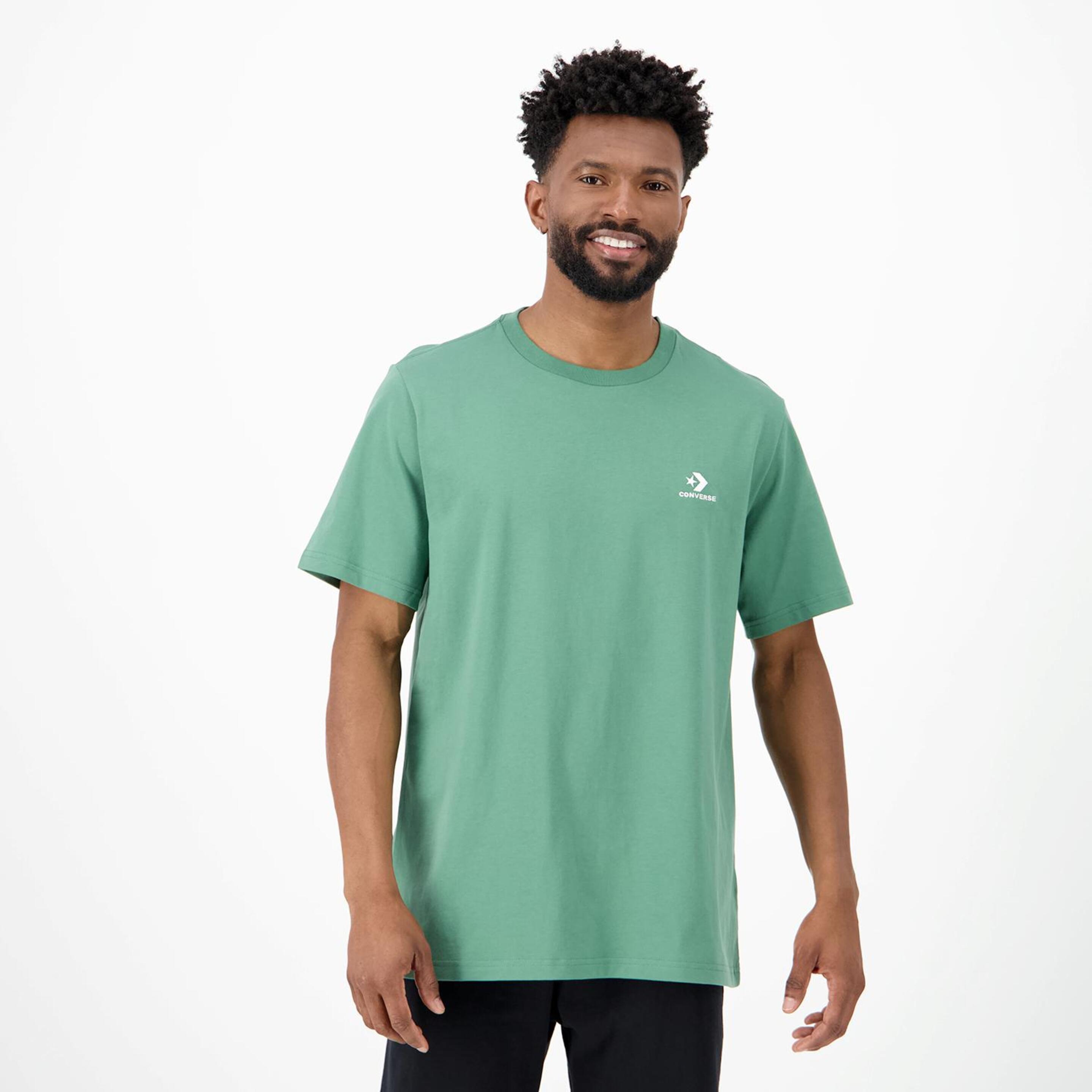 Converse Chevron Small - verde - Camiseta Hombre