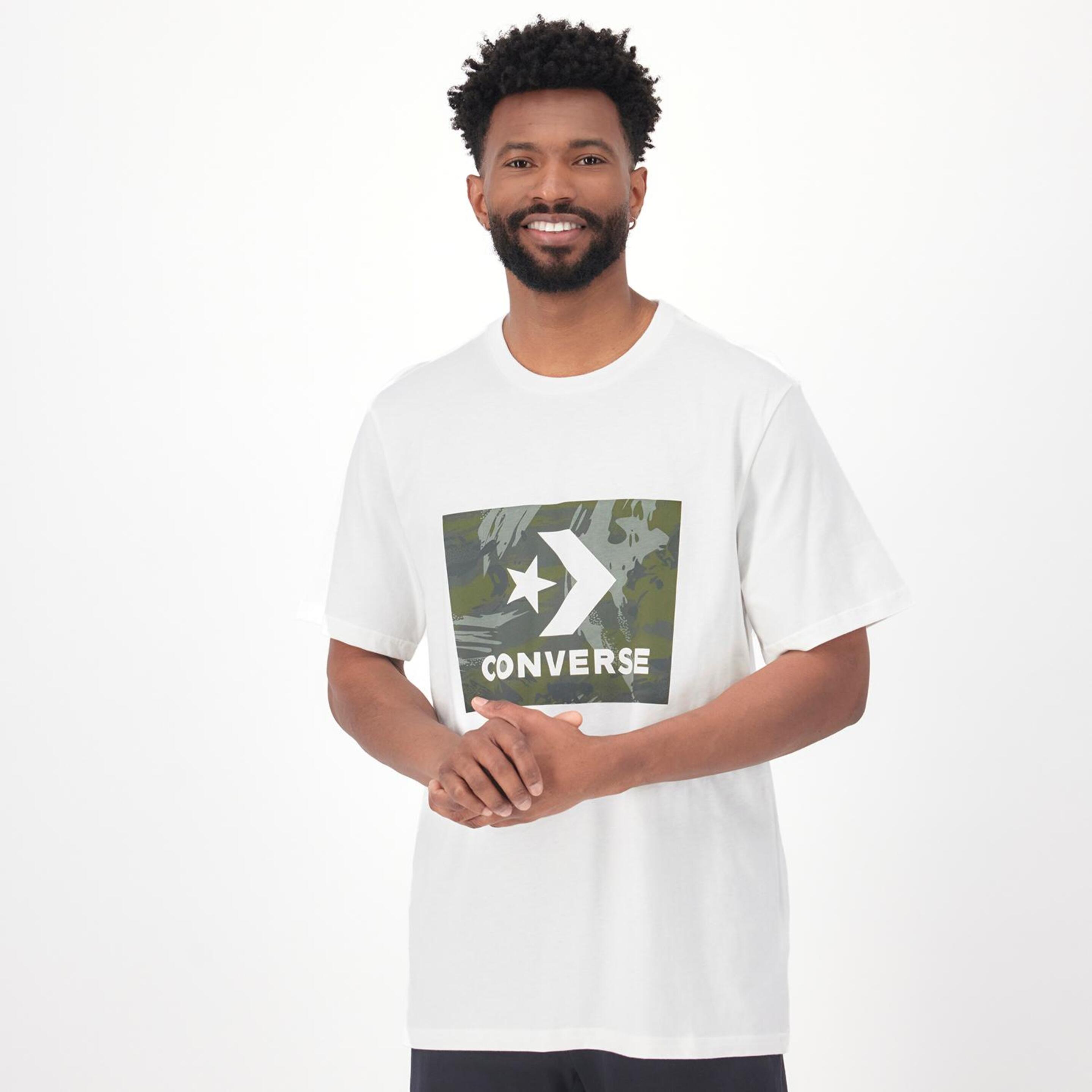 Converse Camo - blanco - T-shirt Homem
