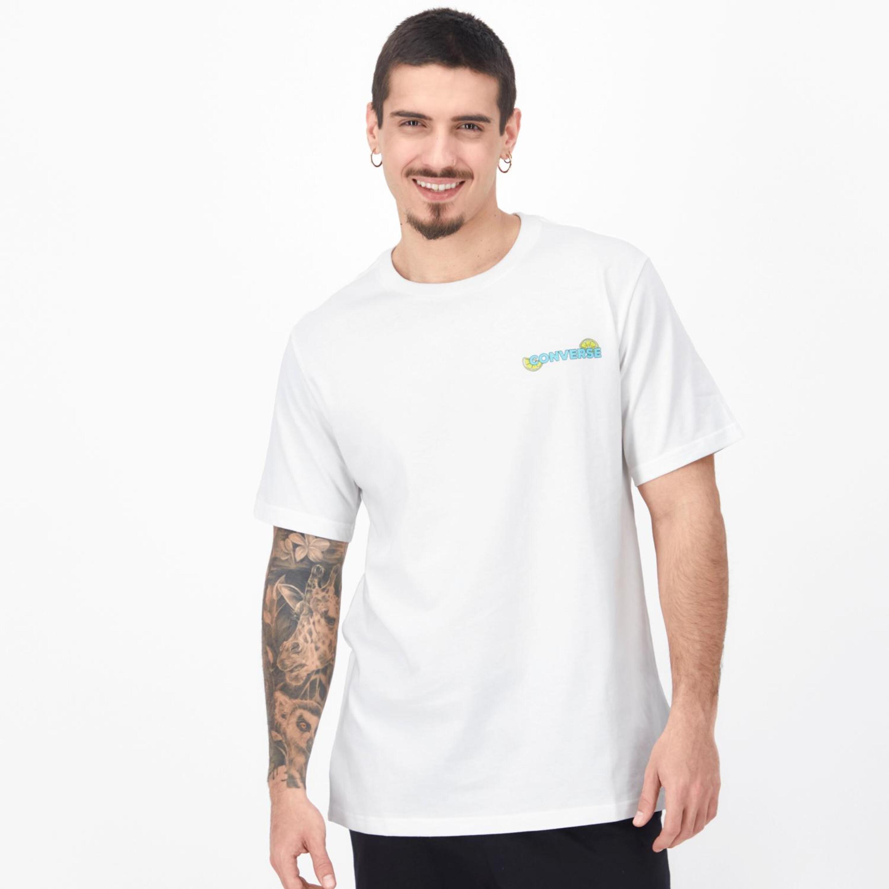 Converse Lemon - blanco - T-shirt Oversize Homem