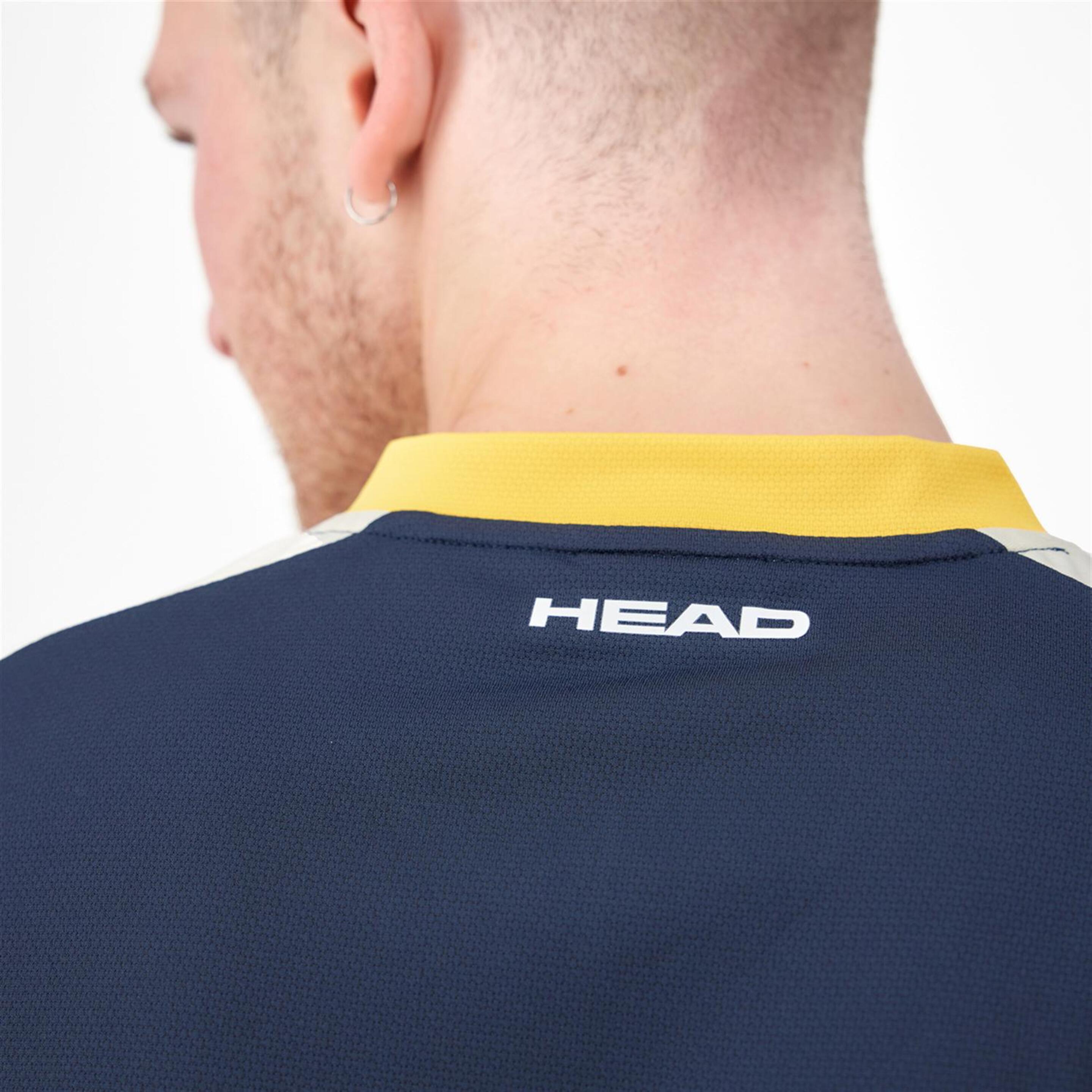 Head Topspin - Marino - Camiseta Tenis Hombre