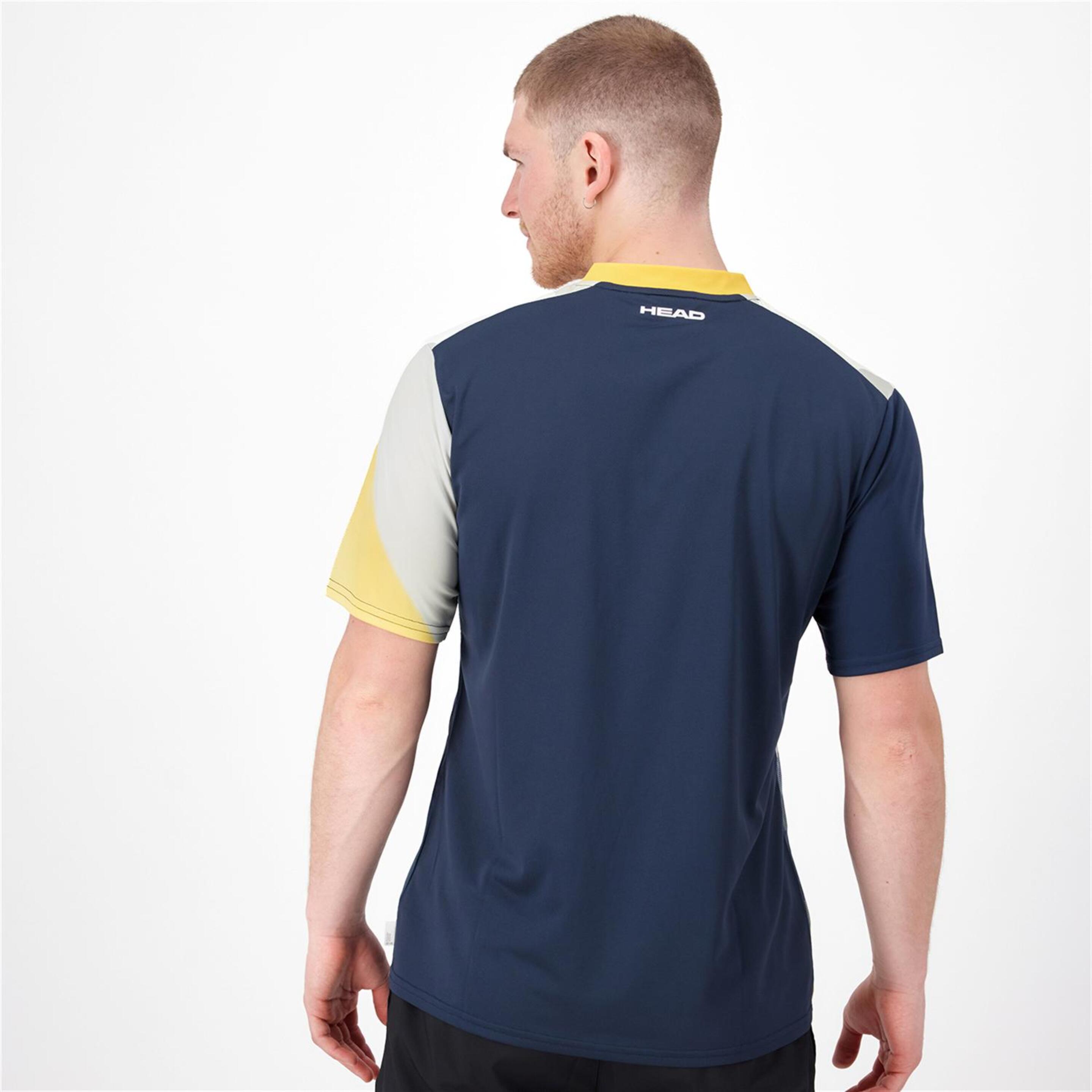 Head Topspin - Marino - Camiseta Tenis Hombre